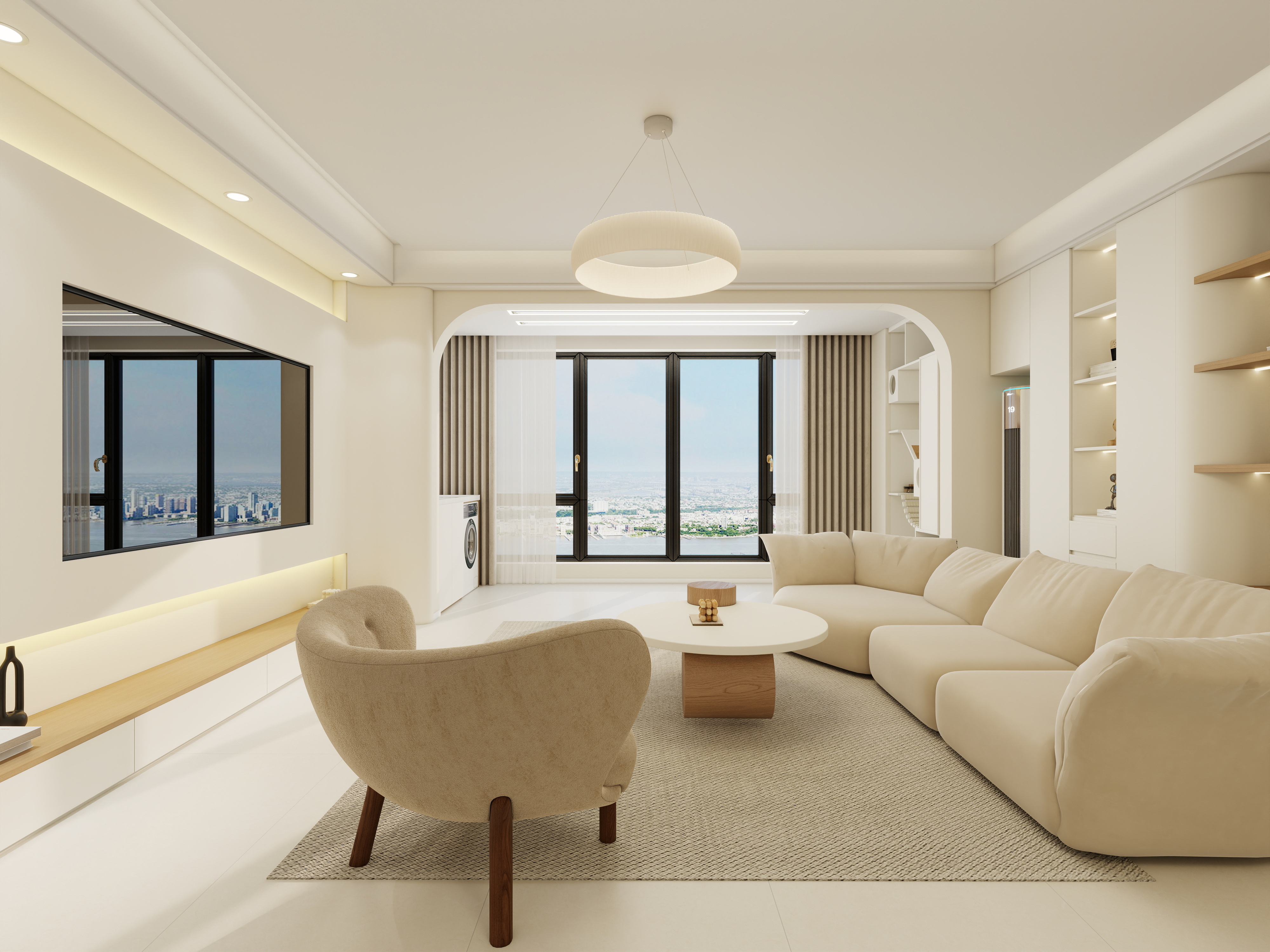 星空设计500一套-奶油三居室装修效果图