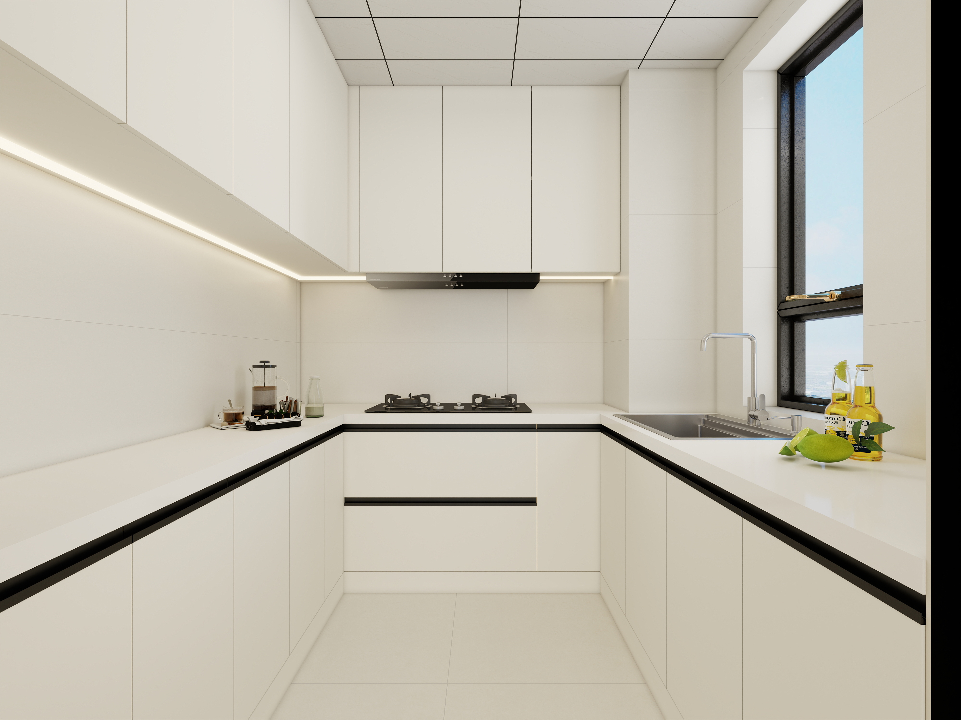 星空设计工作室design-奶油三居室装修效果图