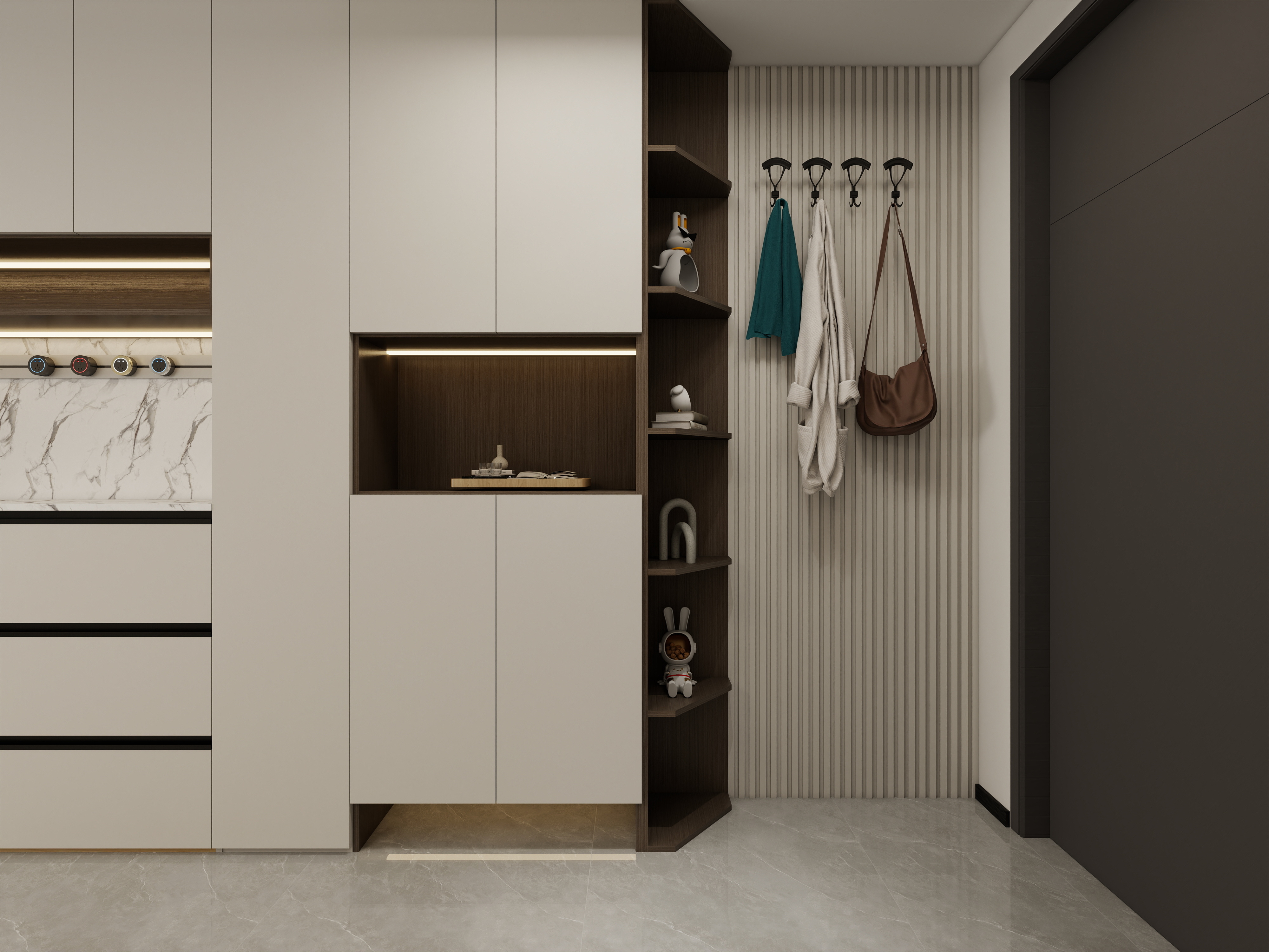 星空设计500一套-小区房现代简约121㎡4室装修效果图