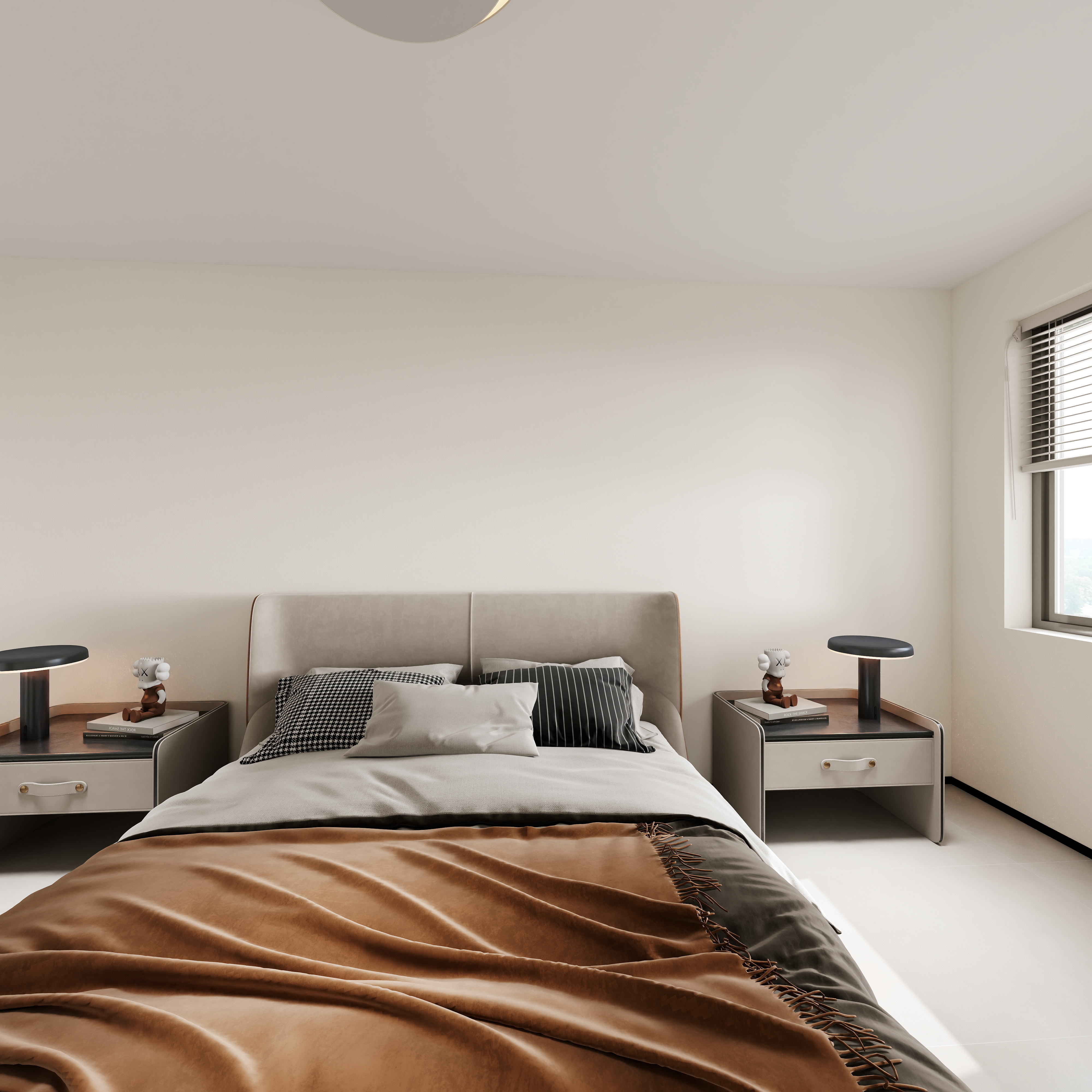 星空设计desgin-现代简约138㎡3室一层主卧装修效果图第3张