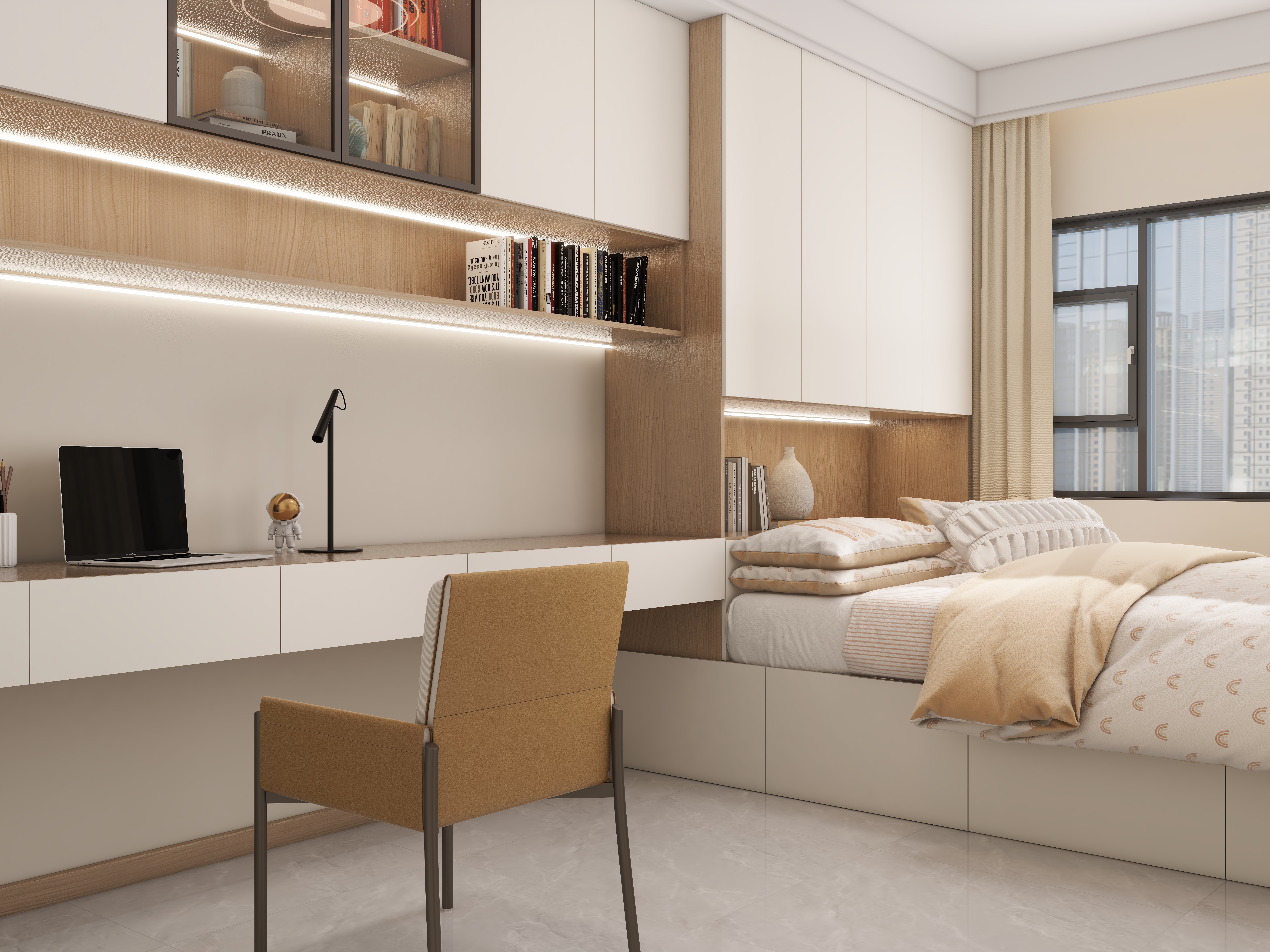 李佳洋-翠华园79平原木风2室一层次卧装修效果图第3张