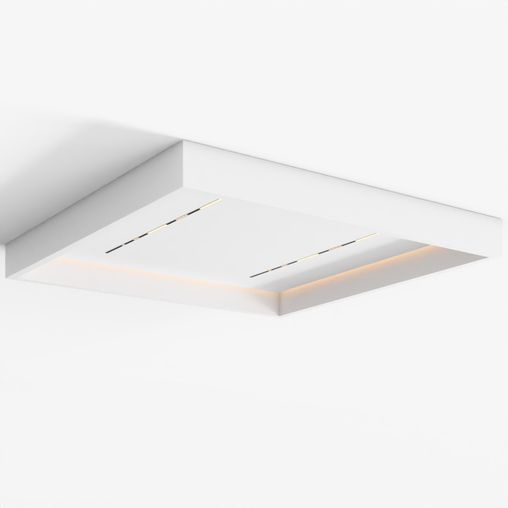 AI吊顶-现代吊顶-H007(线灯)3D模型