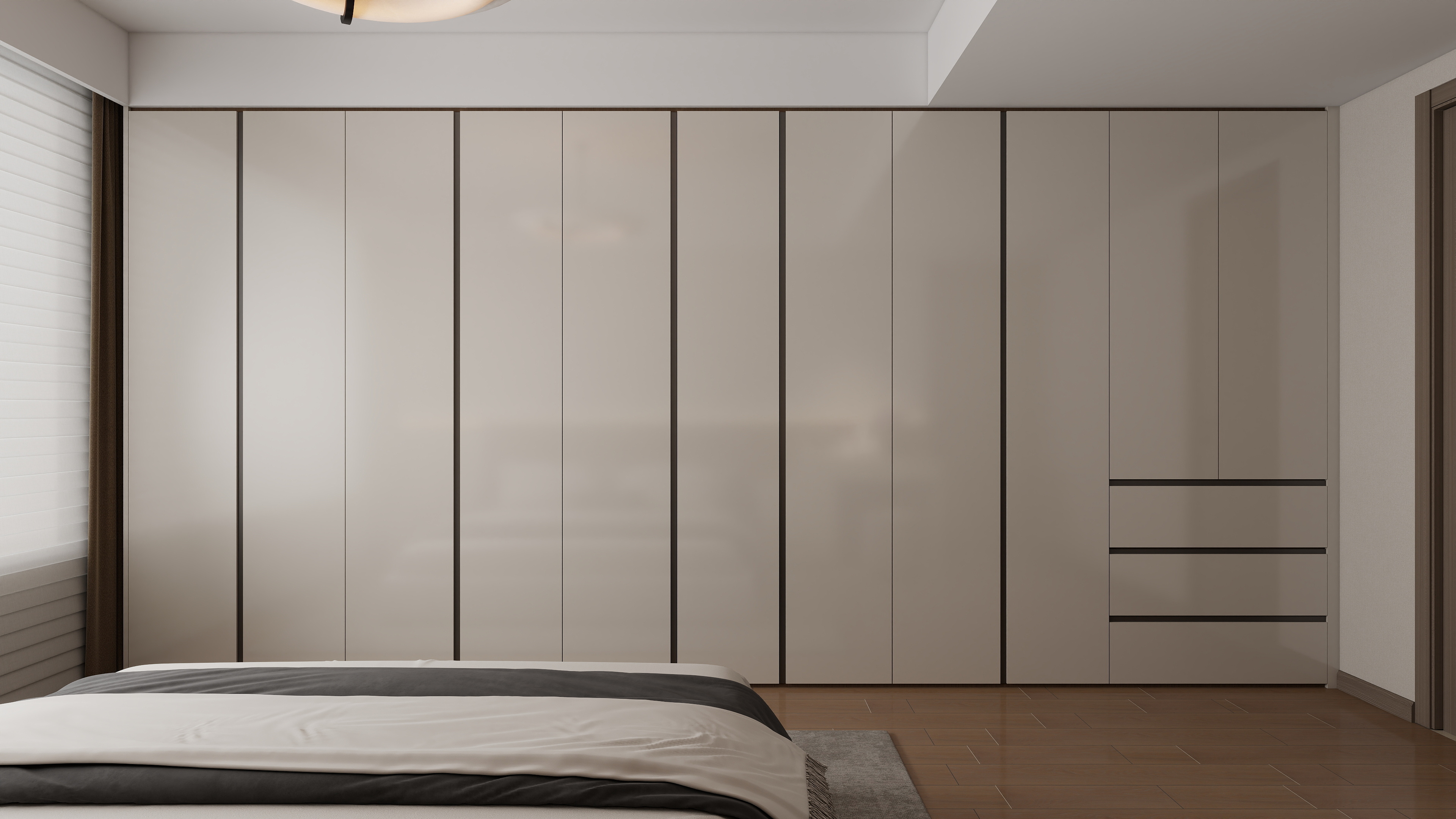 泽成LZC-168㎡4室一层卧室装修效果图第2张