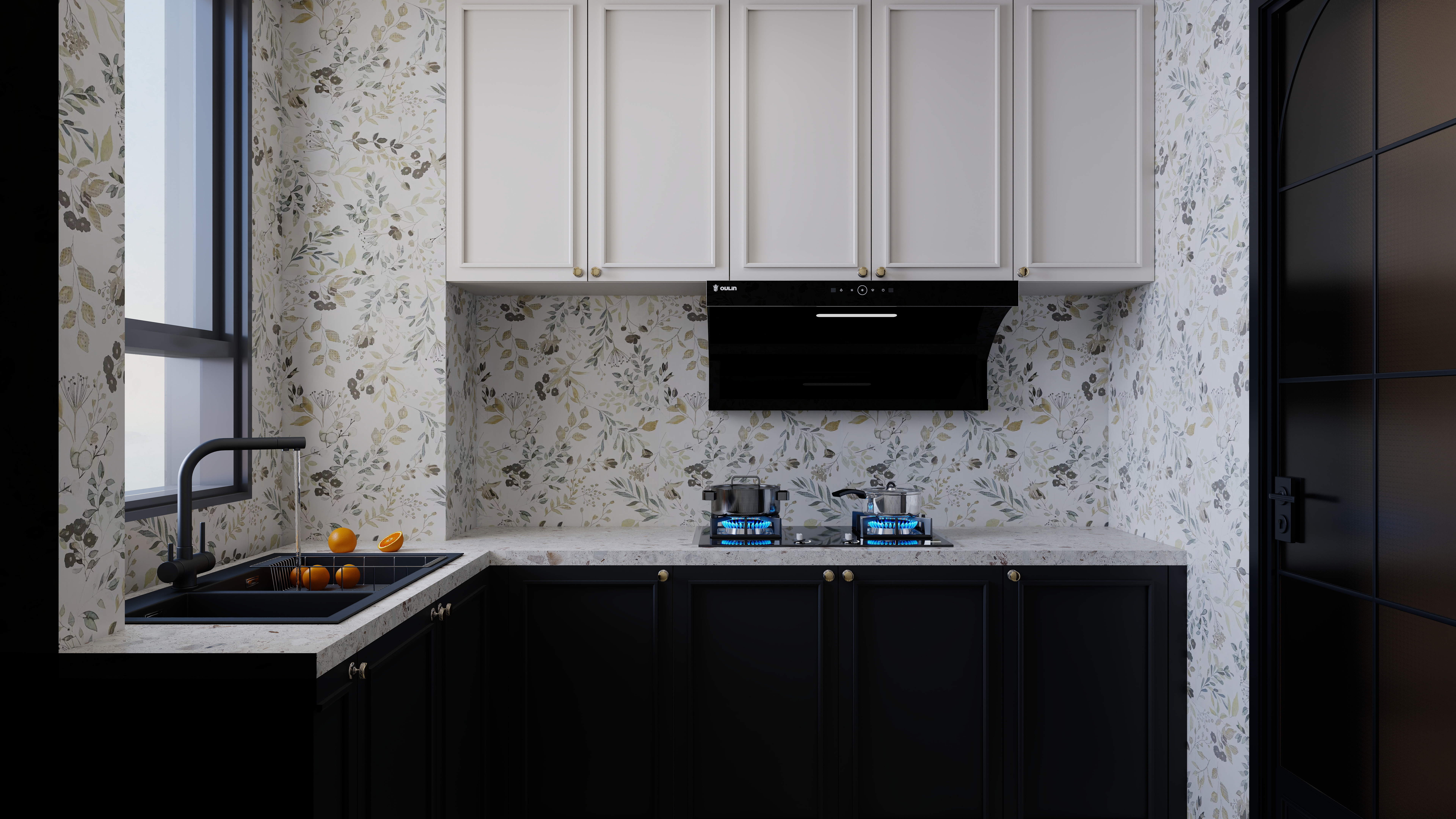 七七设计.....-未来绿洲125一层厨房装修效果图第1张