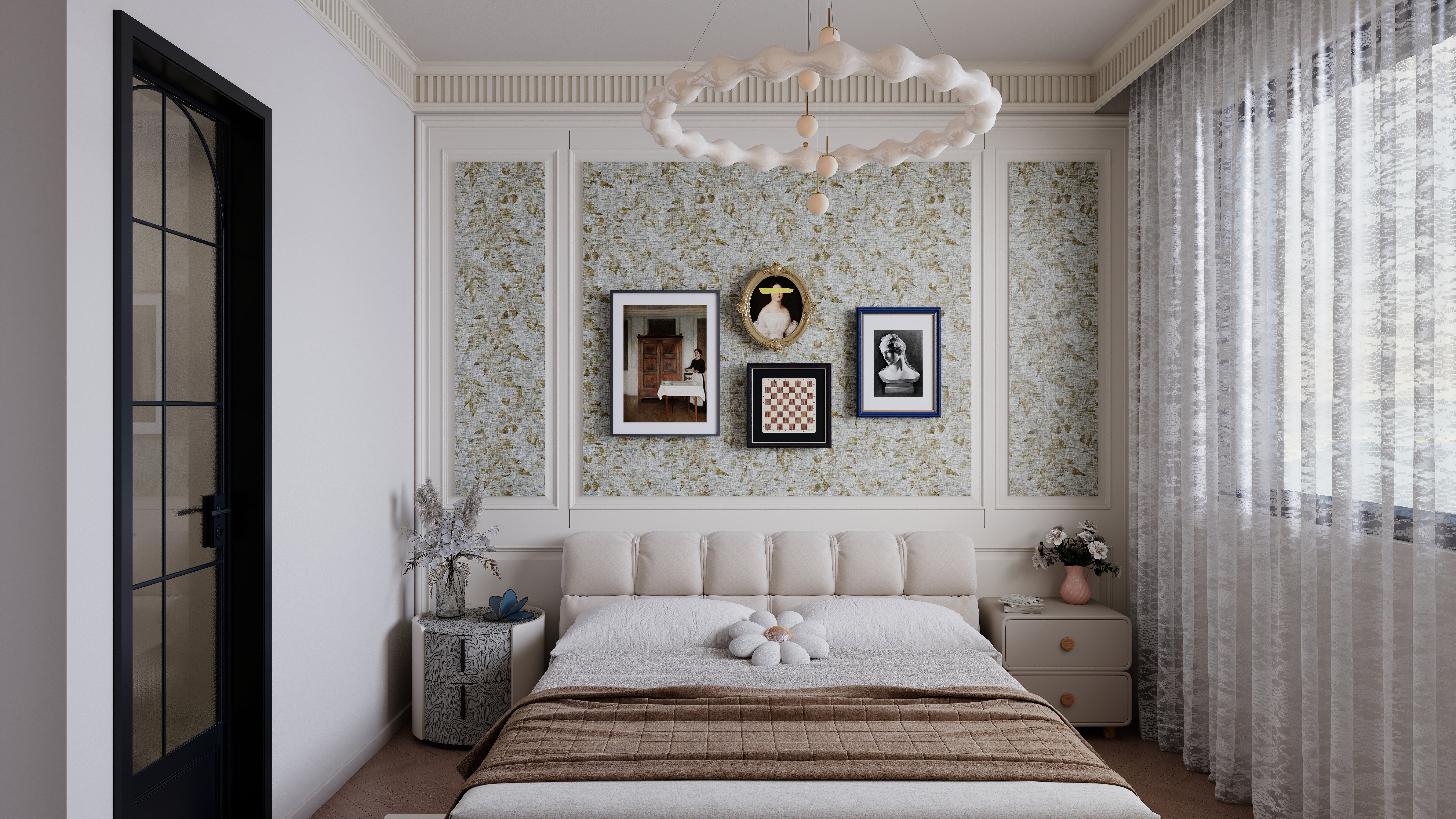 七七设计.....-未来绿洲125一层卧室装修效果图第1张