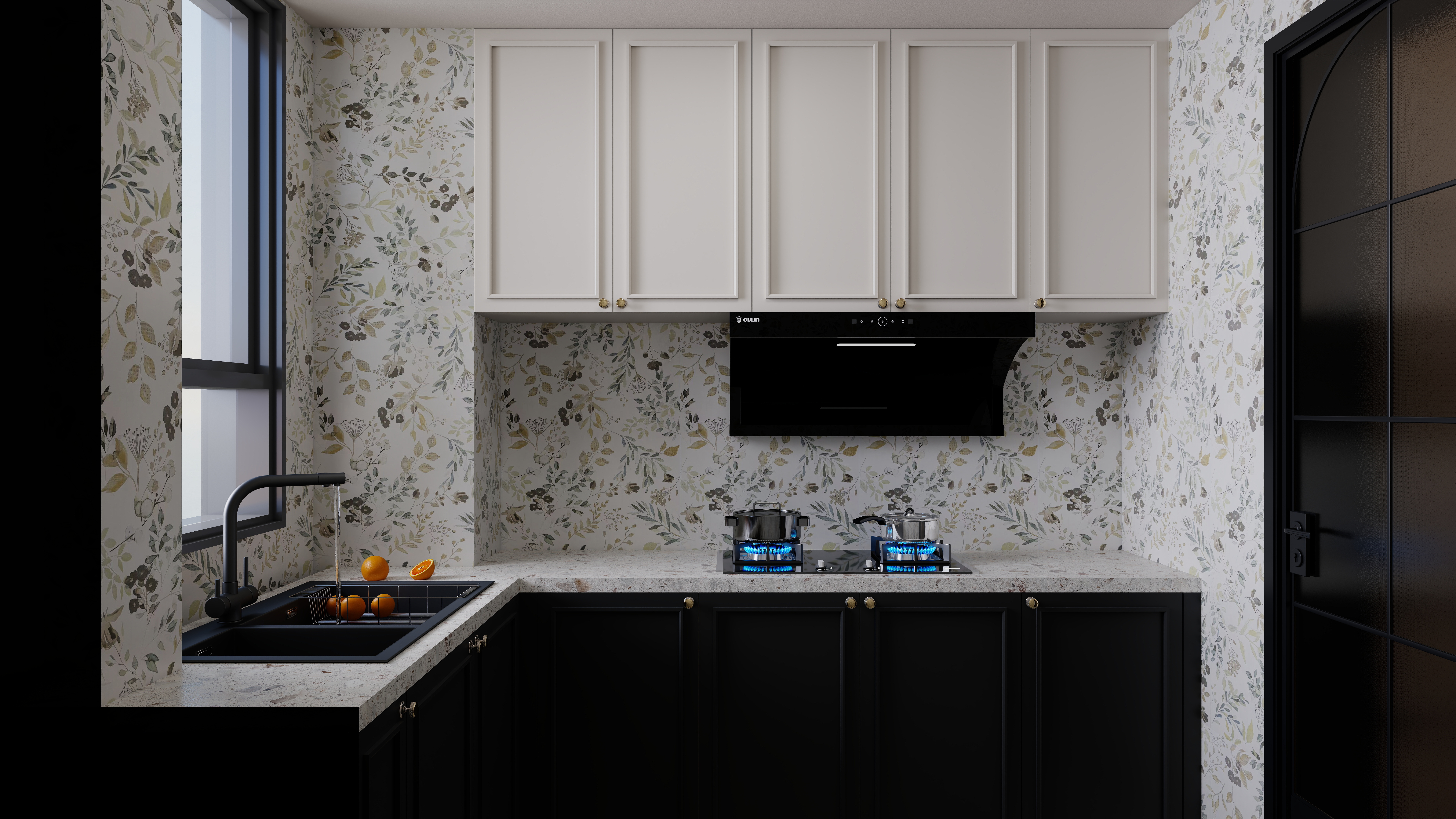 七七设计.....-未来绿洲125一层厨房装修效果图第2张