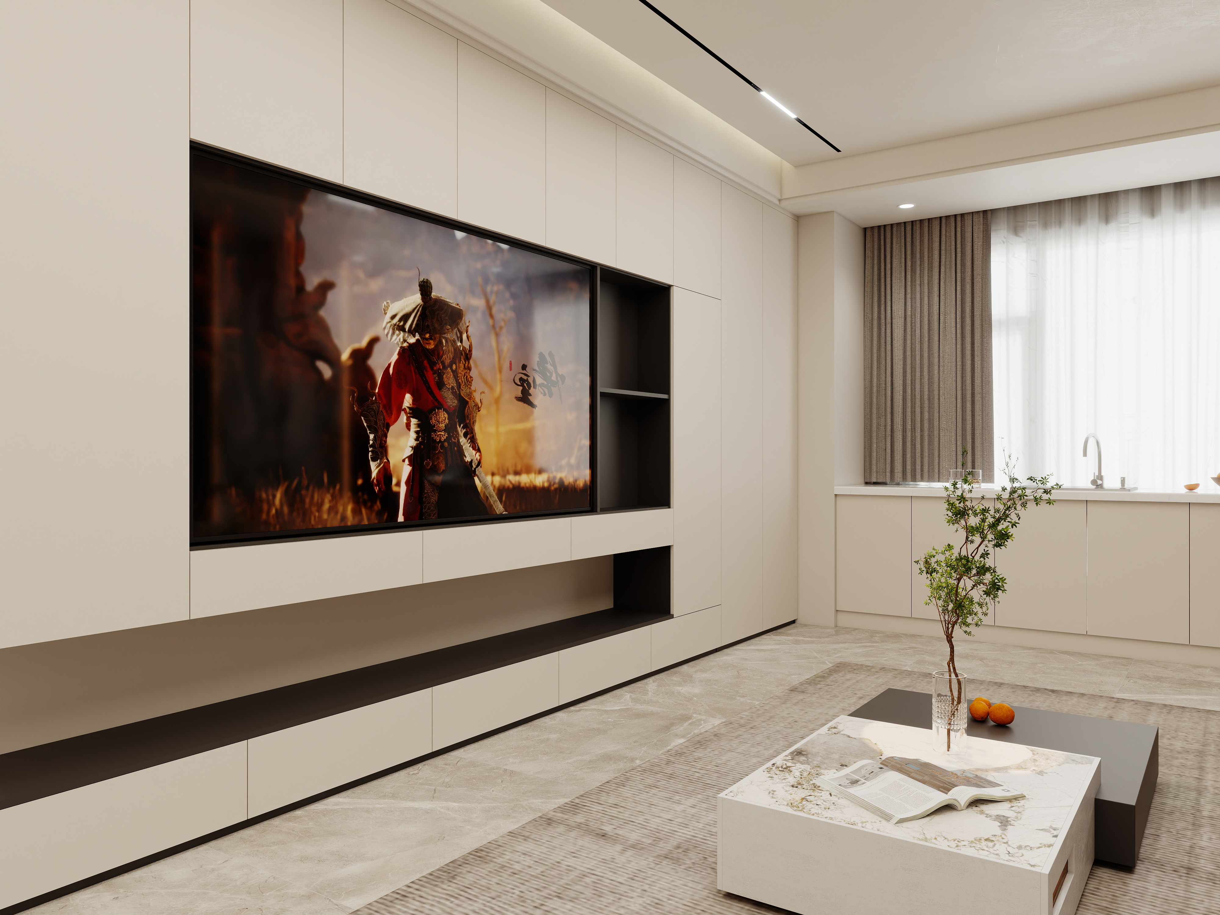 壹诺设计工作室-现代简约装修效果图