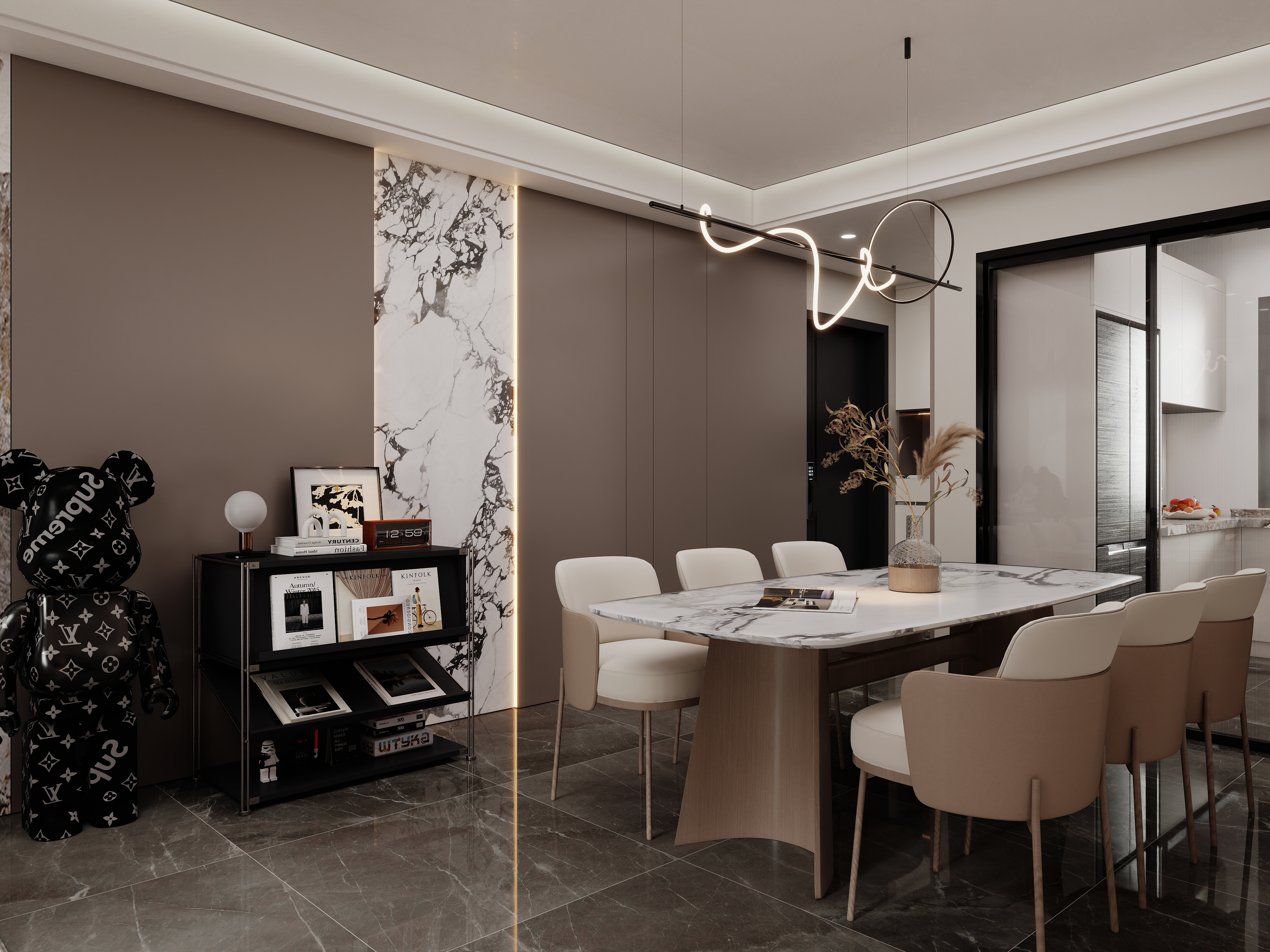 壹诺设计工作室-现代意式 装修效果图