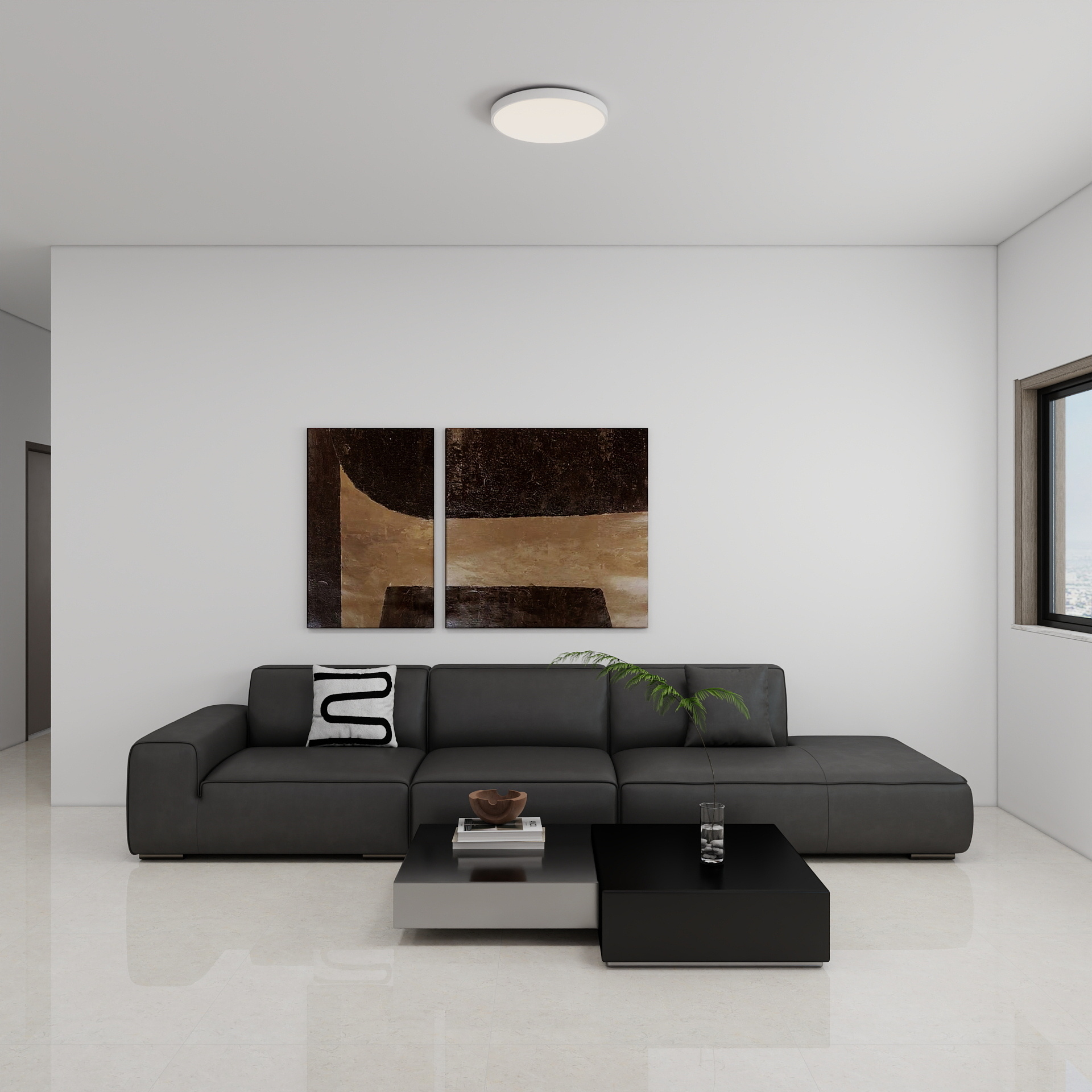 100元设计方案-97m²现代简约风格设计装修效果图