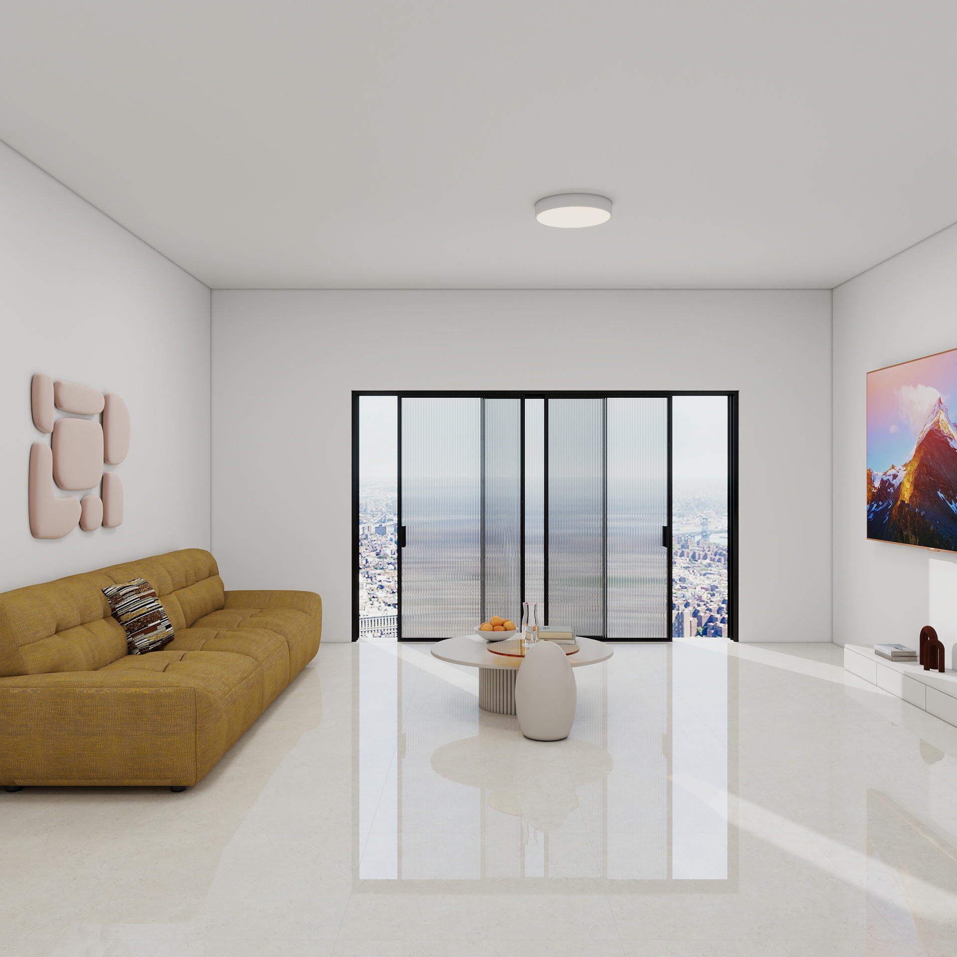 100元设计方案-84m²现代简约风格 装修效果图