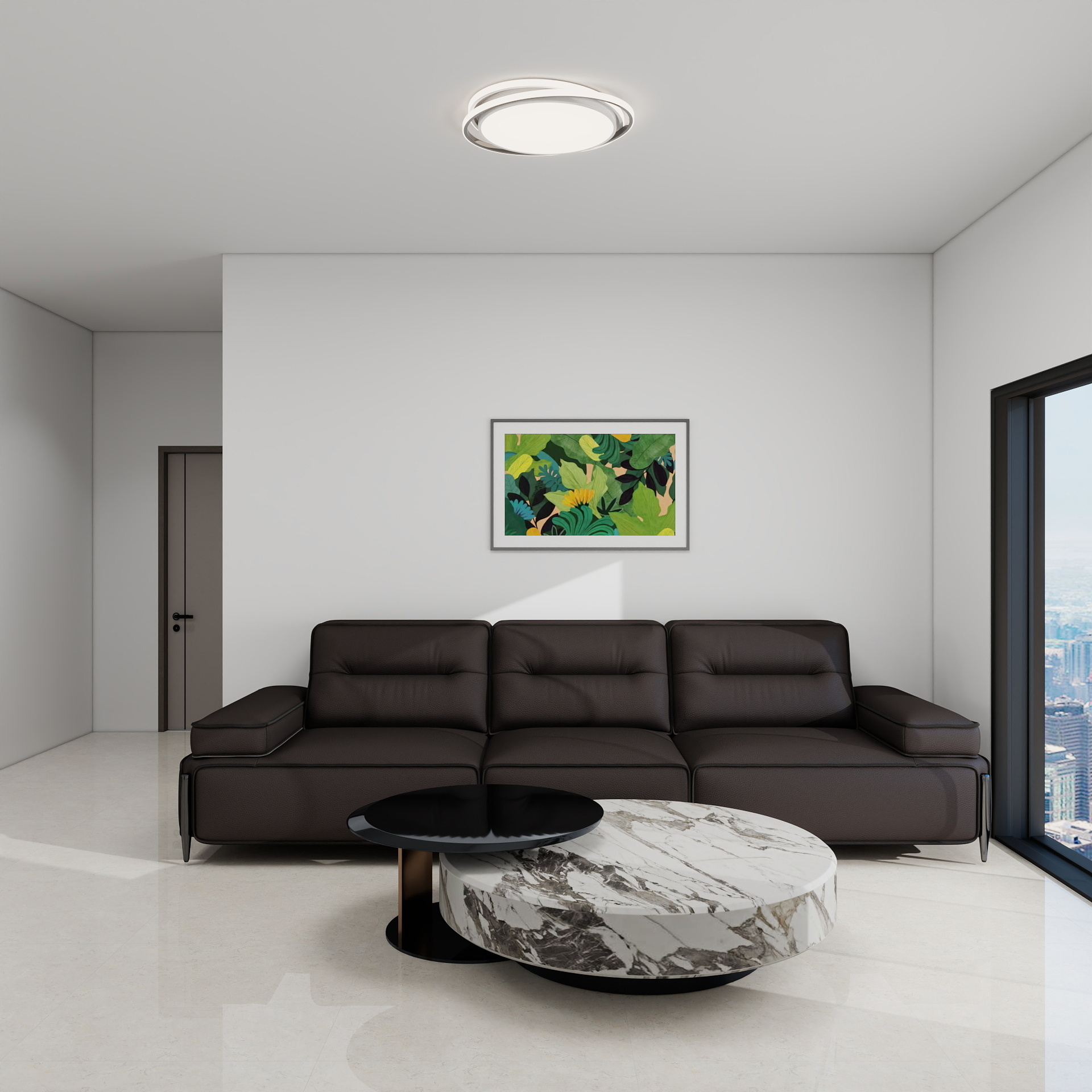 100元设计方案-97m²现代简约风格设计 装修效果图