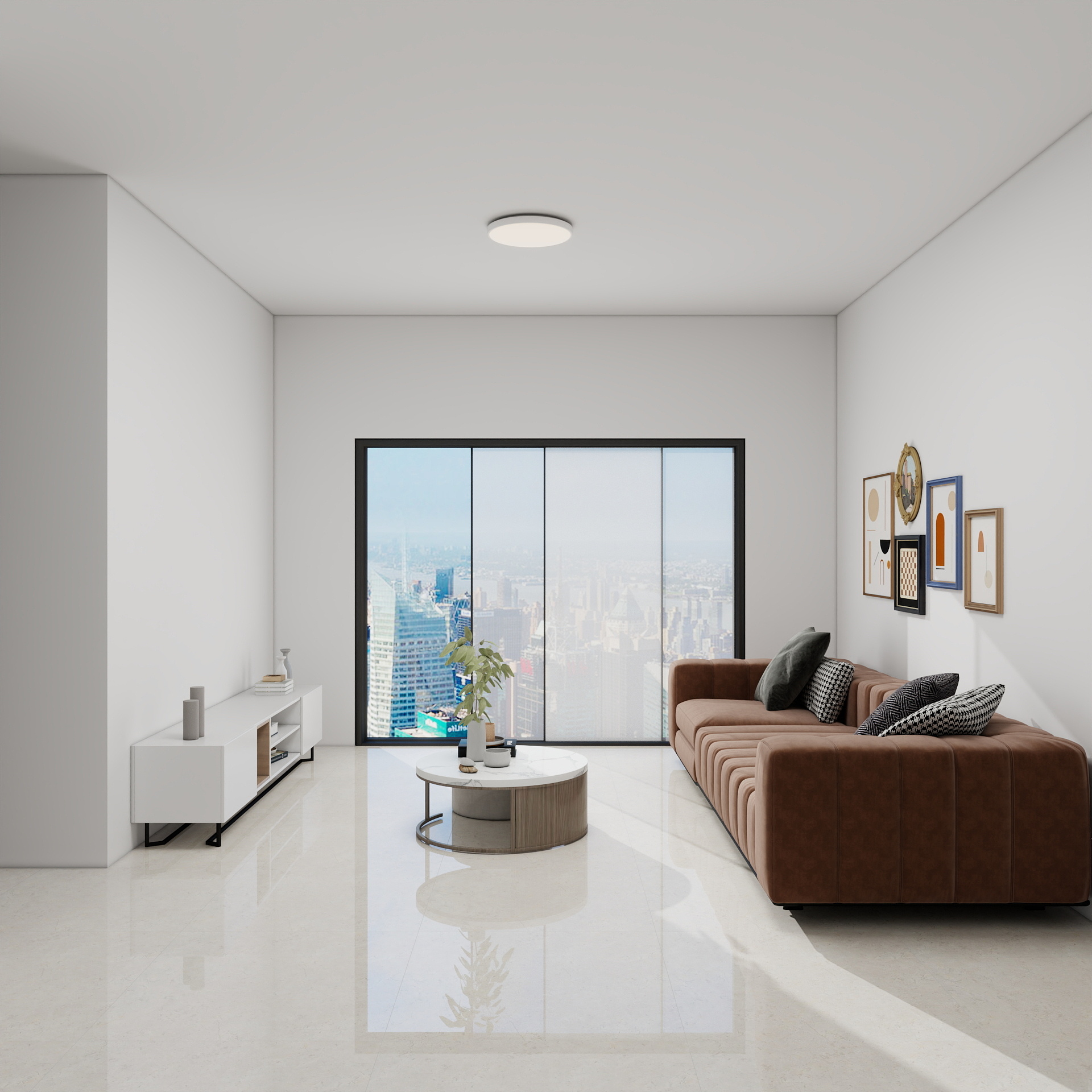 100元设计方案-93m²现代风格 装修效果图