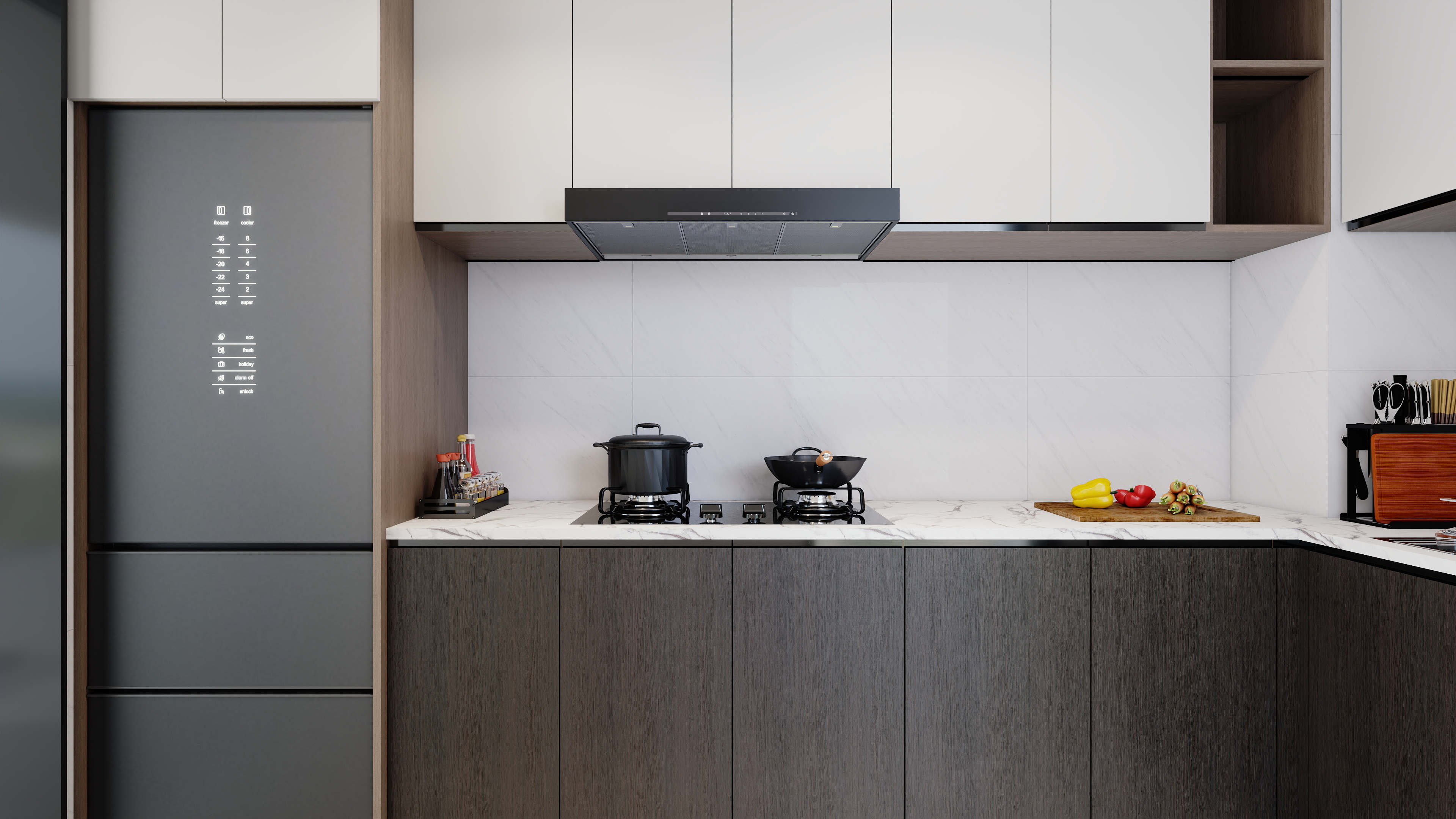 栖恒设计-90㎡2室装修效果图