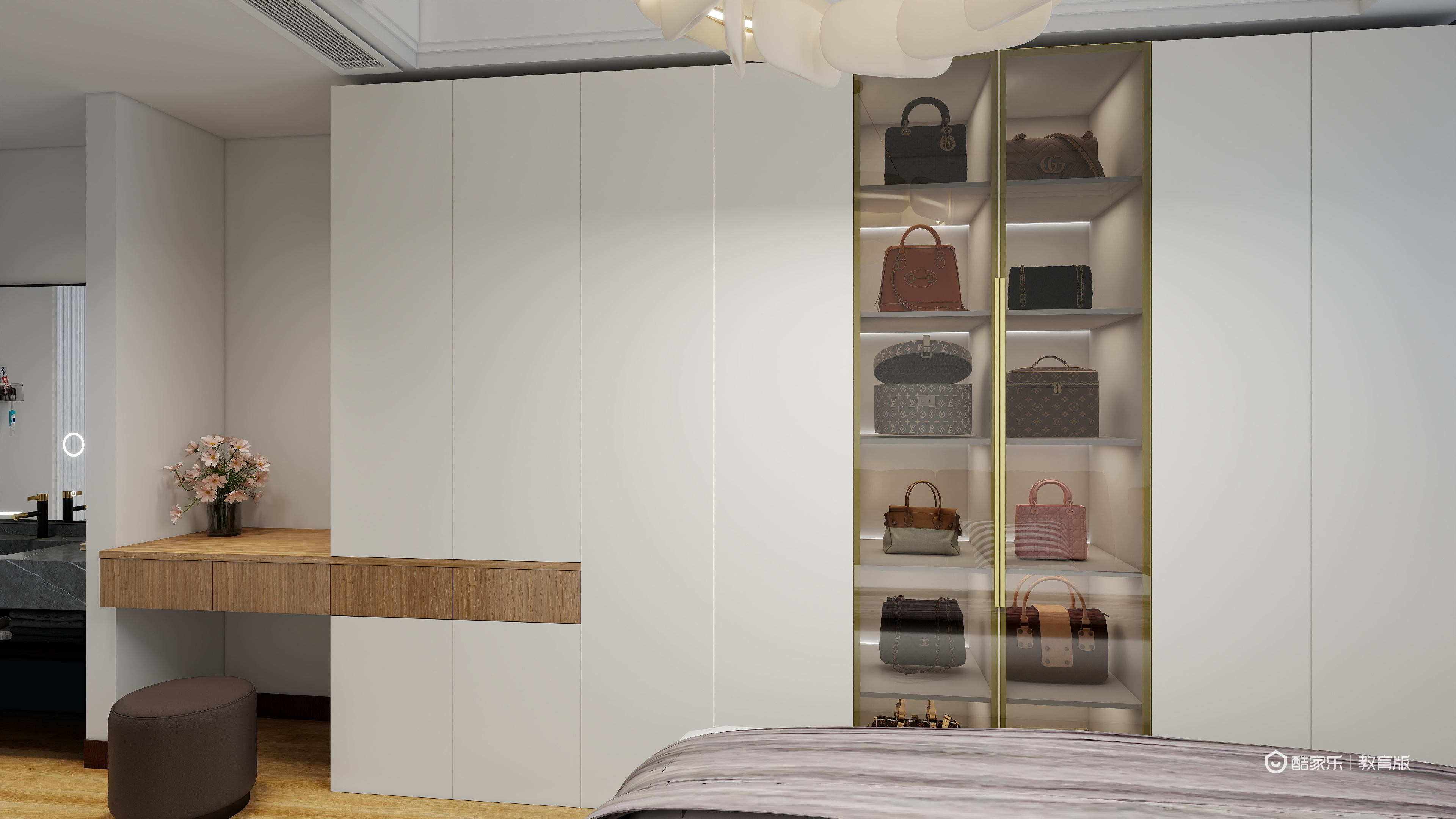 1983*wPNH-黑龙江林业职业技术学院 古亚哲一层卧室装修效果图第4张