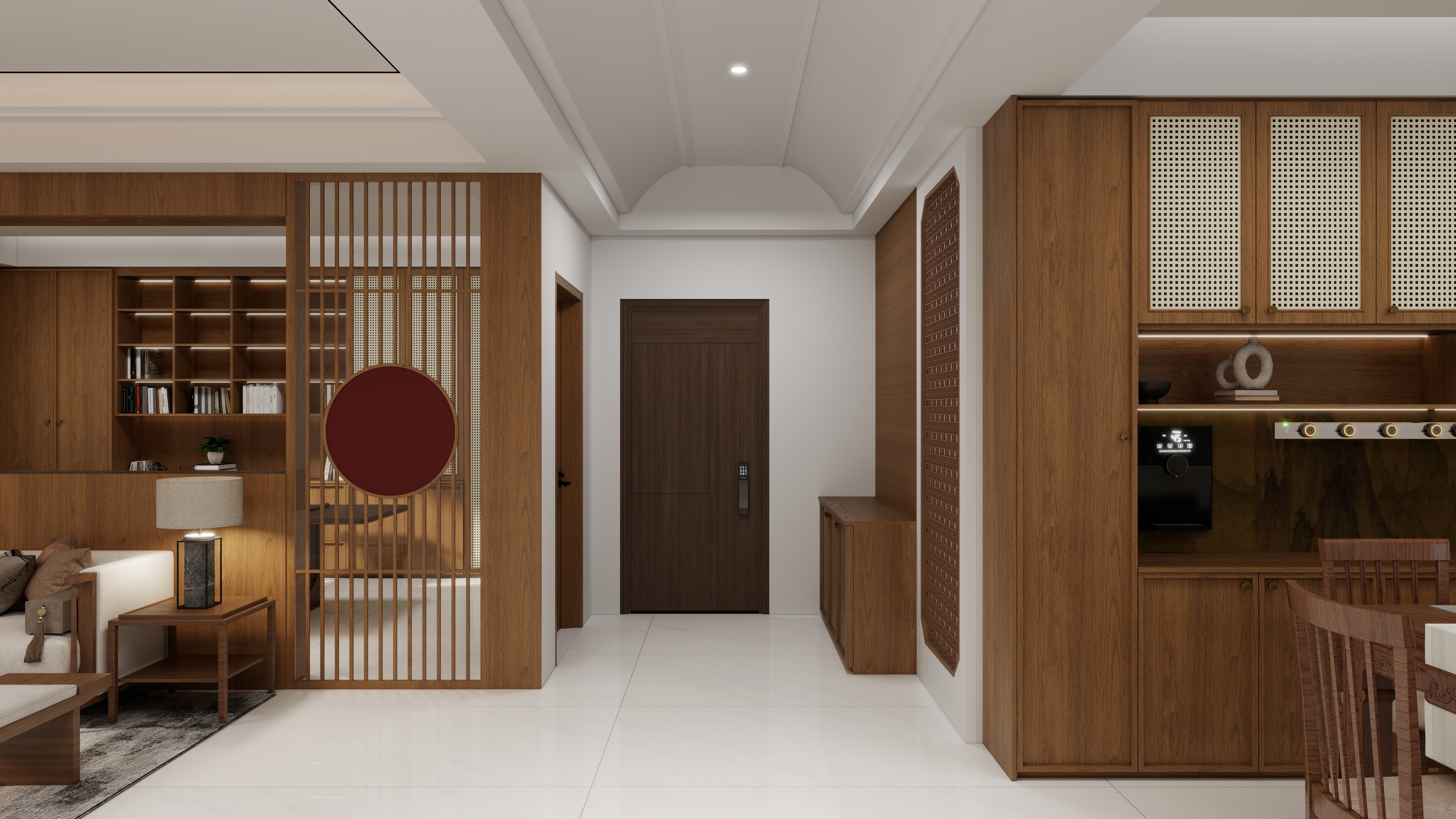 珈源工作室-西安小区一层客餐厅装修效果图第4张