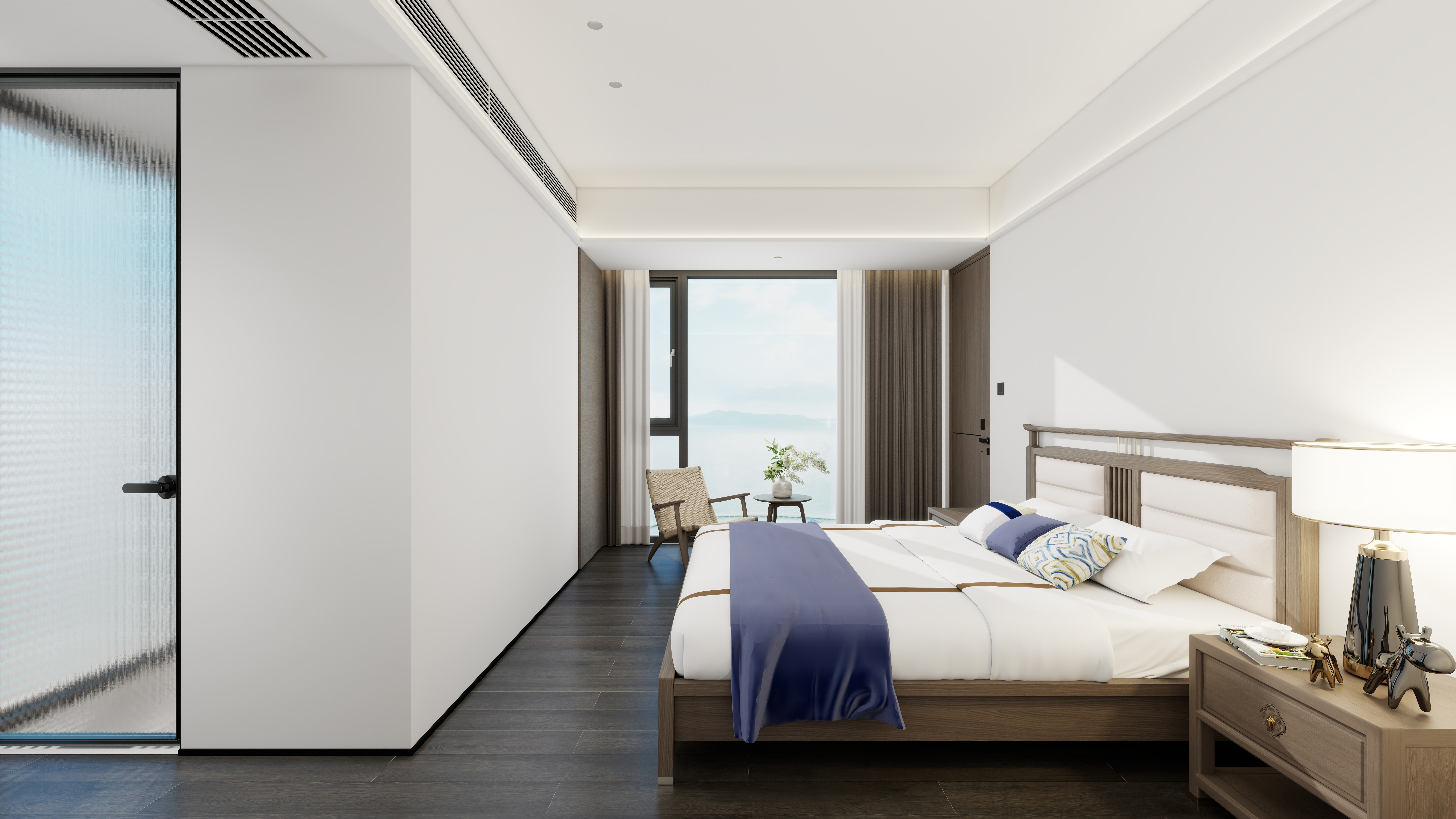 神马云在线-自建房。复式一层睡房1装修效果图第1张