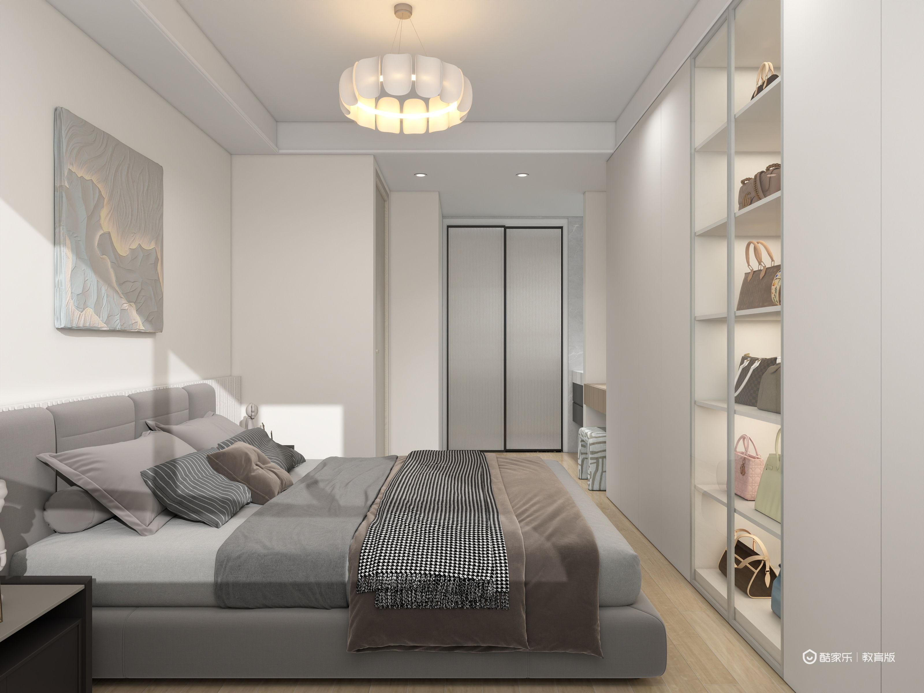 杨康cQxX-湖州职业技术学院 _杨康一层卧室装修效果图第2张