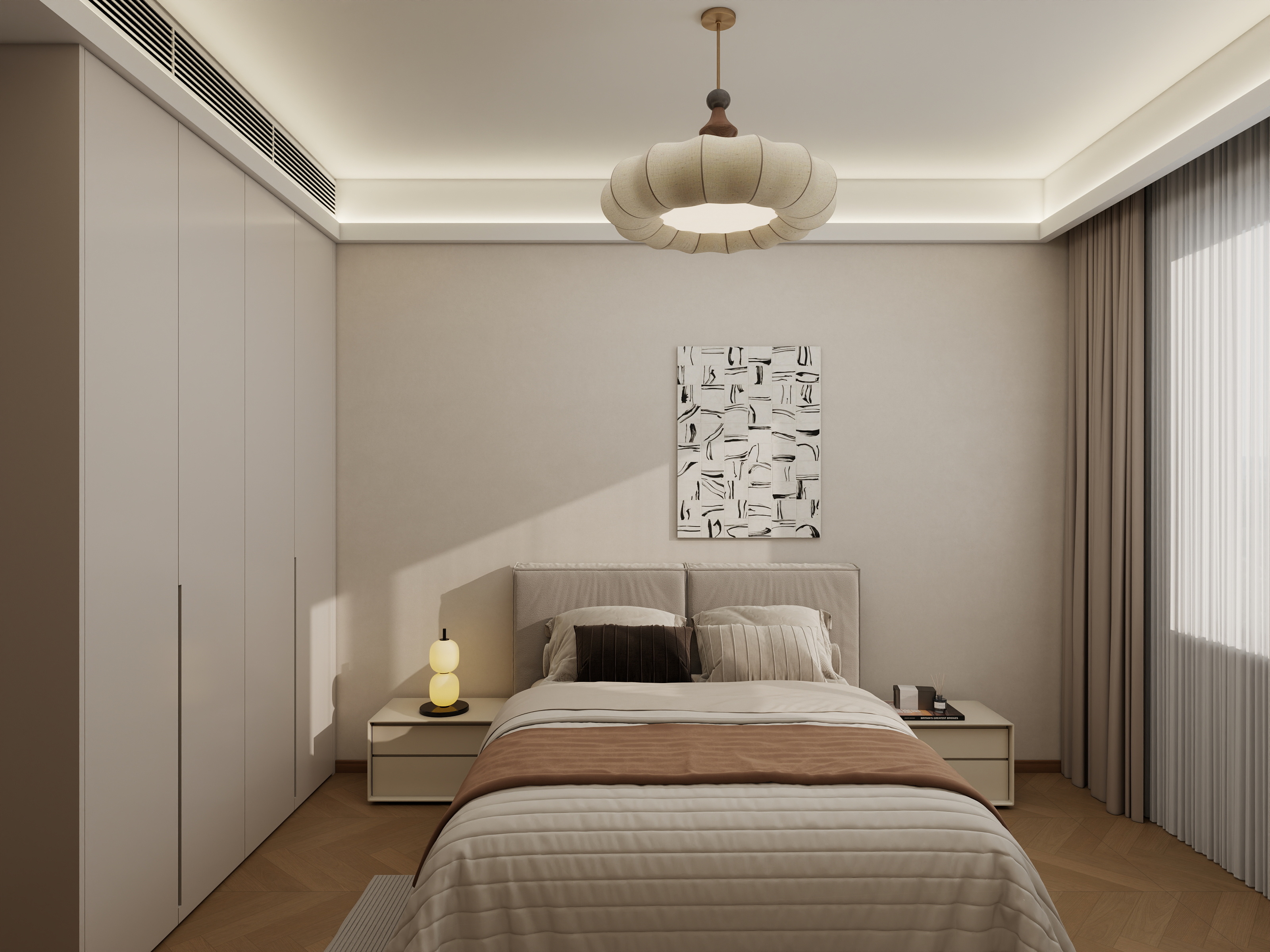 幻胖-114㎡3室装修效果图