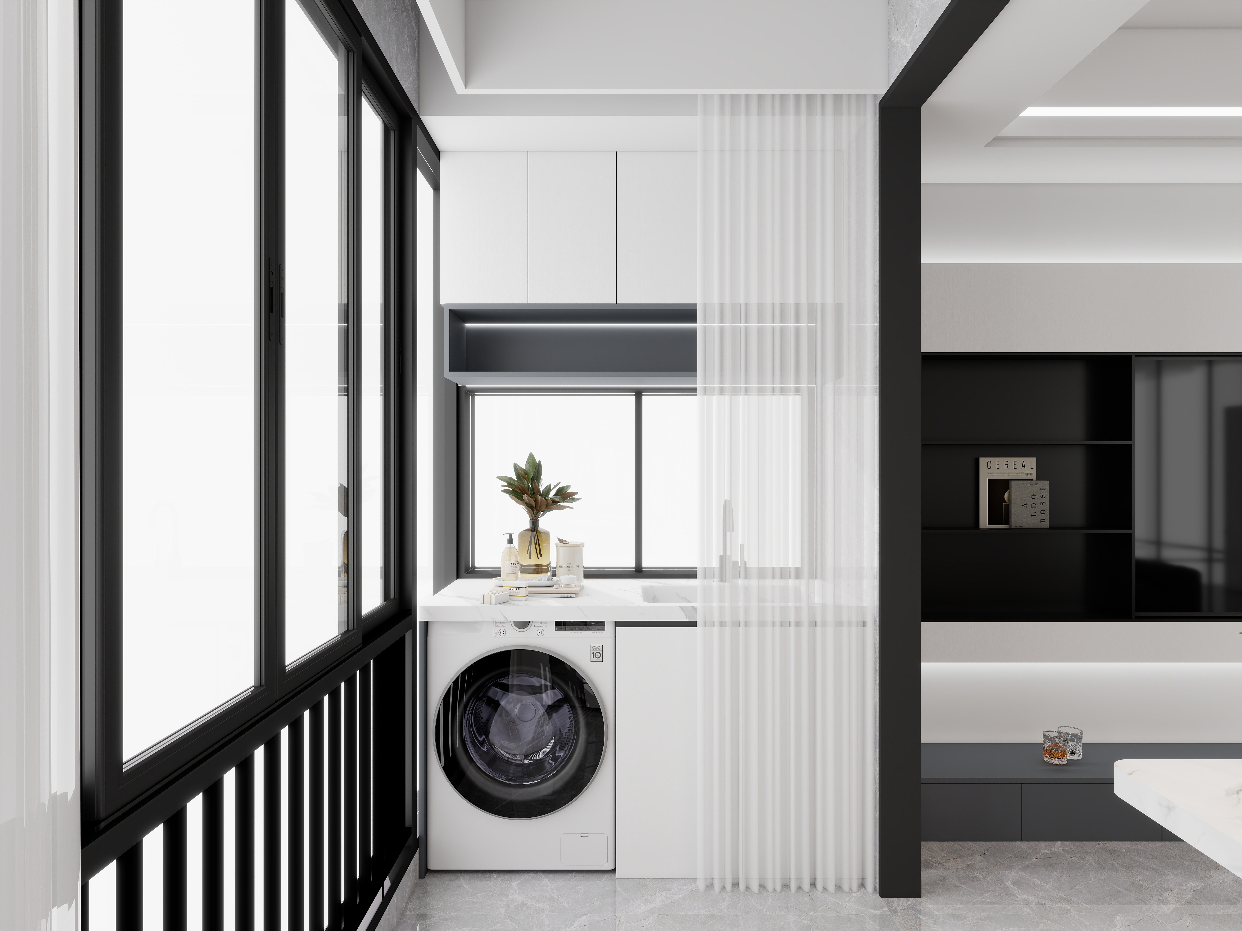 艺雅丽-96平现代简约装修效果图