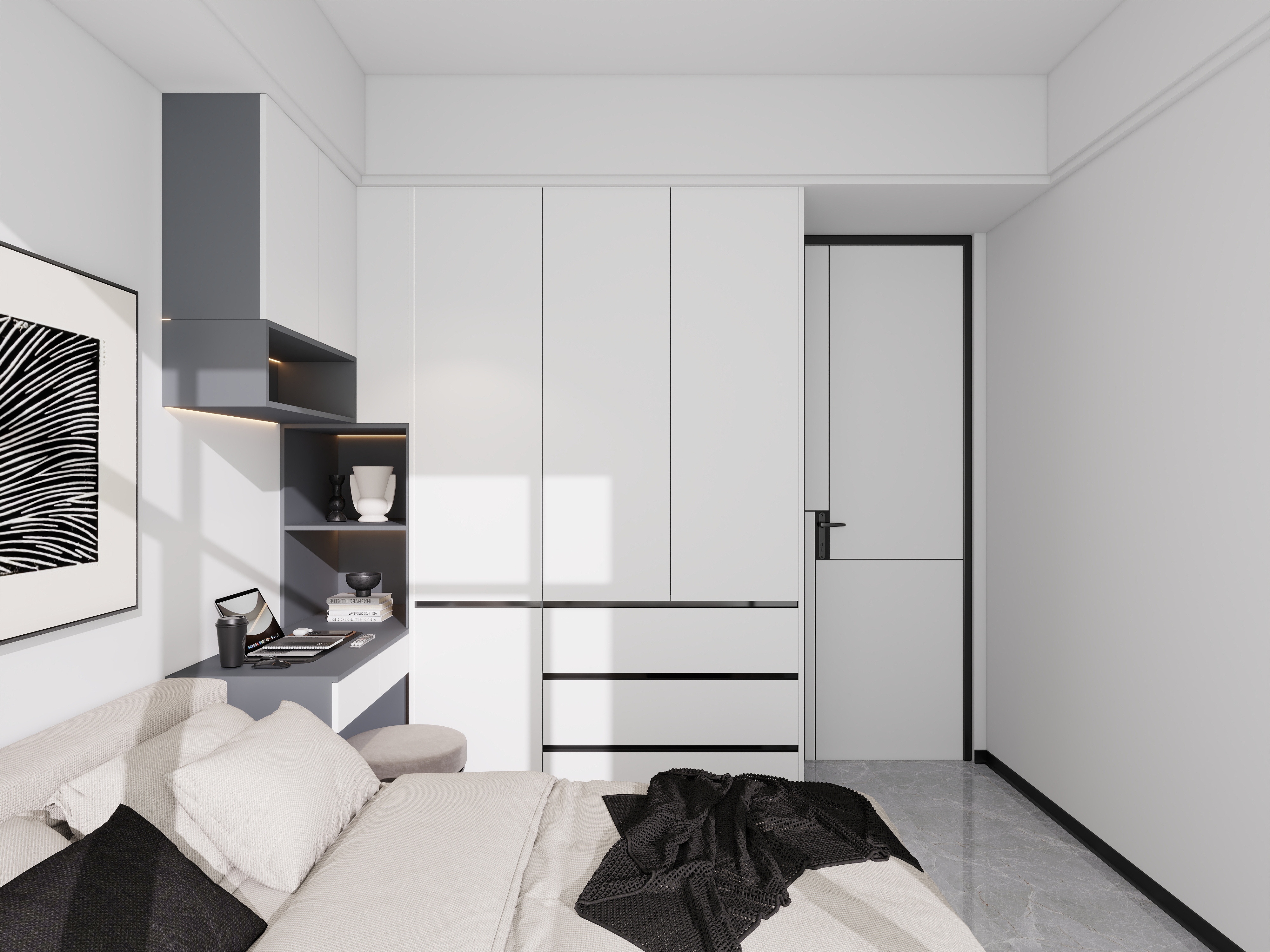 艺雅丽-96平现代简约装修效果图