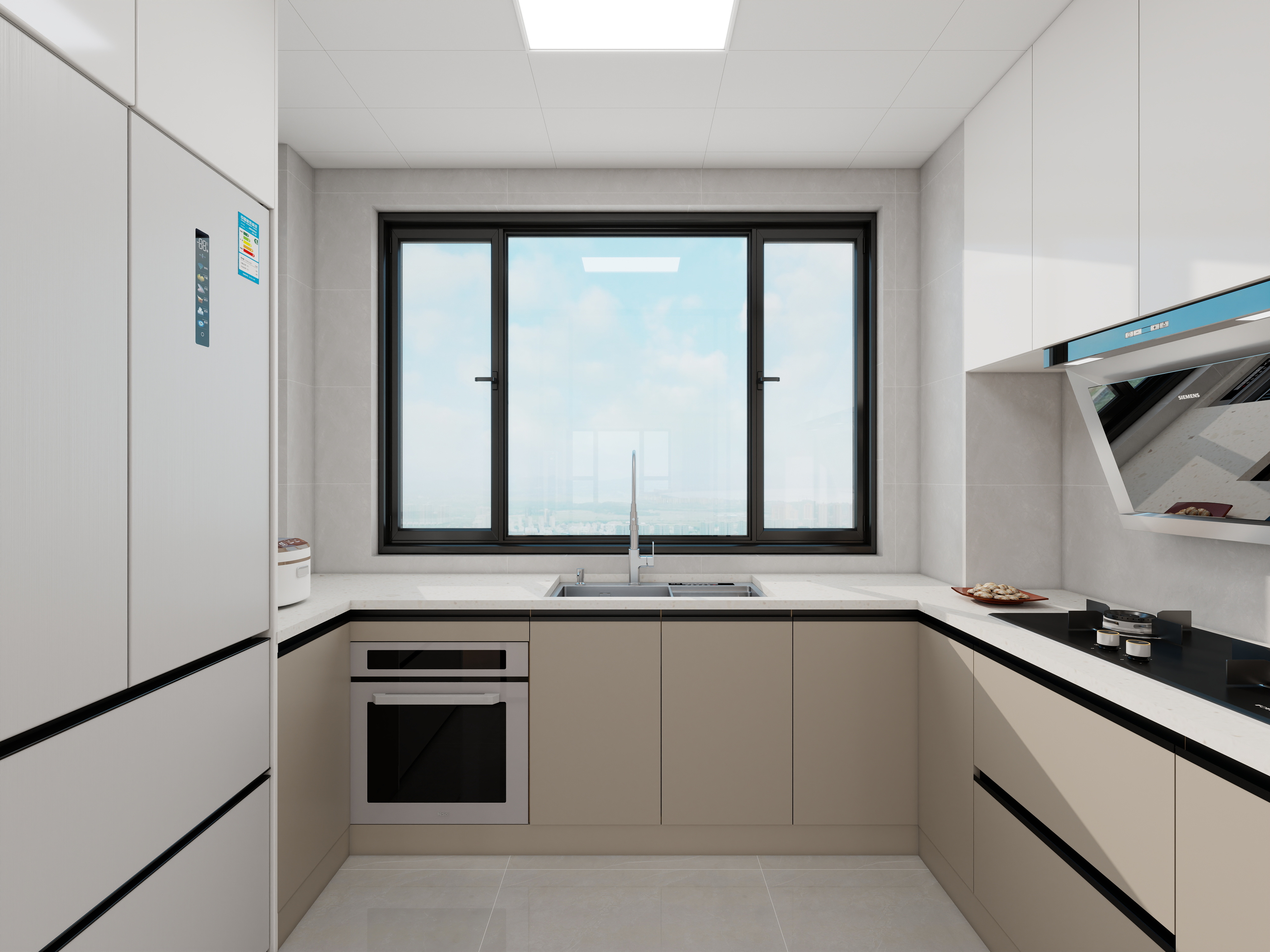 果乐设计-93方现代简约风格三居室装修效果图