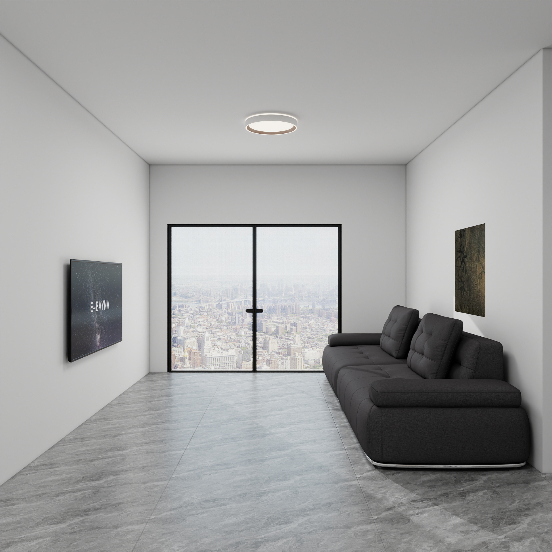 100元设计方案-93m²现代风格 装修效果图