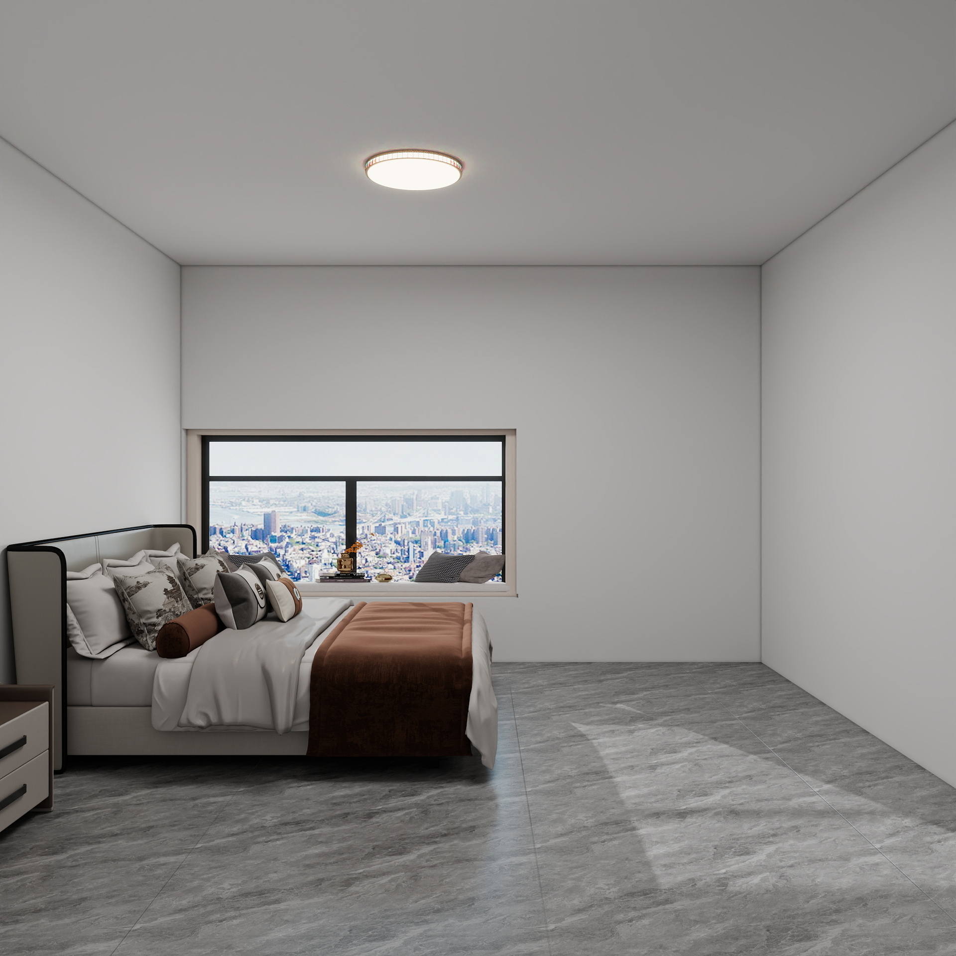 100元设计方案-97m²现代简约风格设计装修效果图