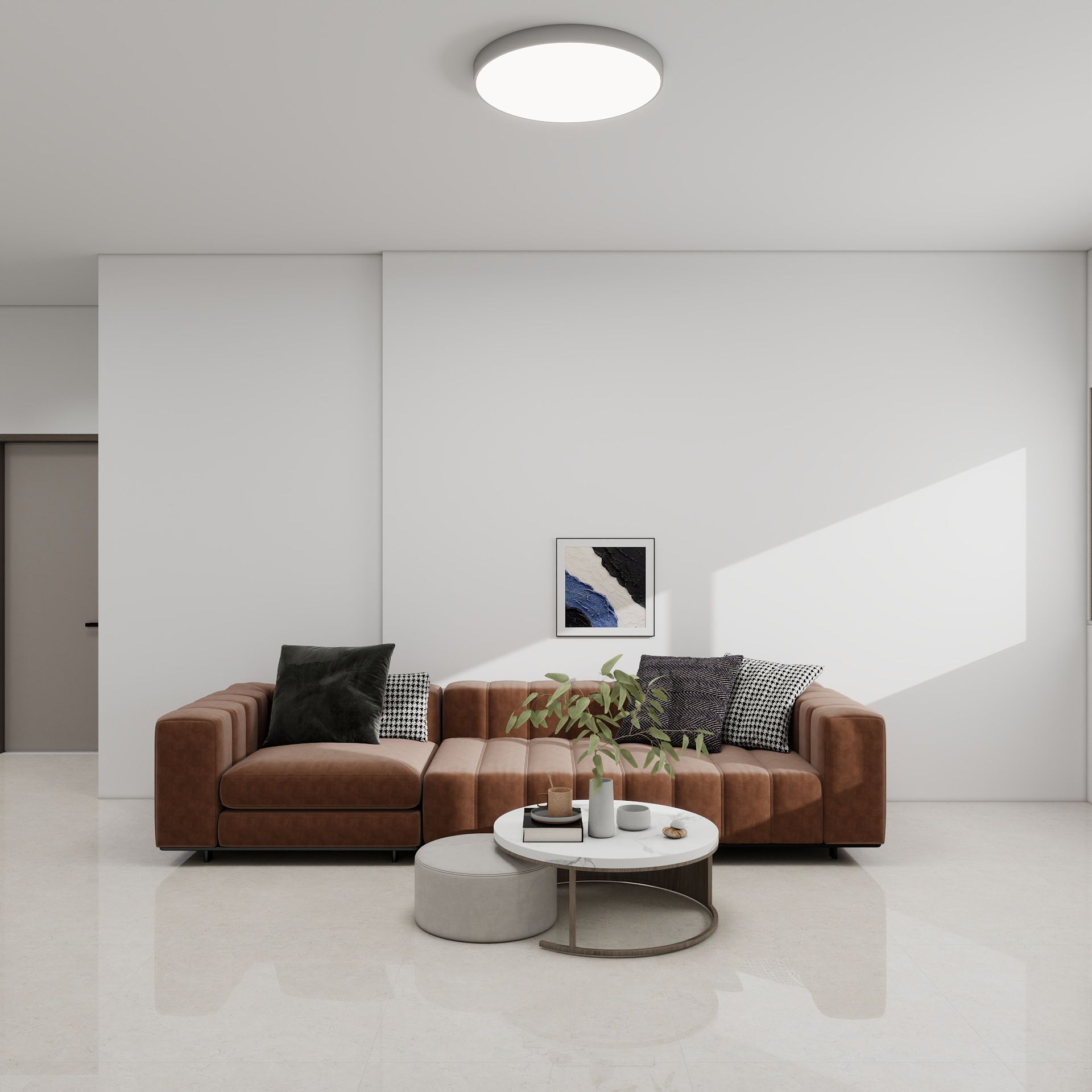 100元设计方案-80m²现代简约风格设计 装修效果图