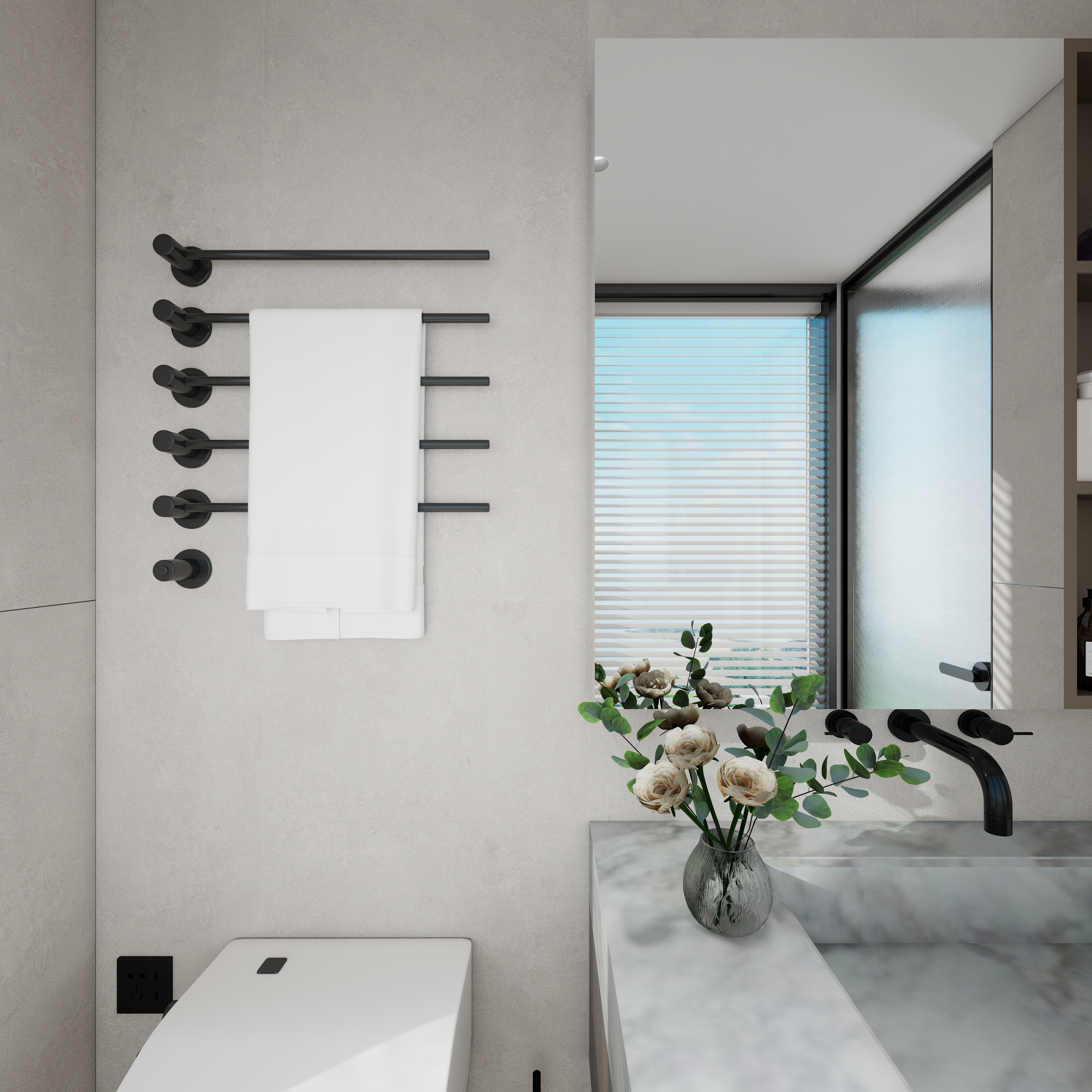 神马云在线-自建房。复式一层卫生间1装修效果图第3张