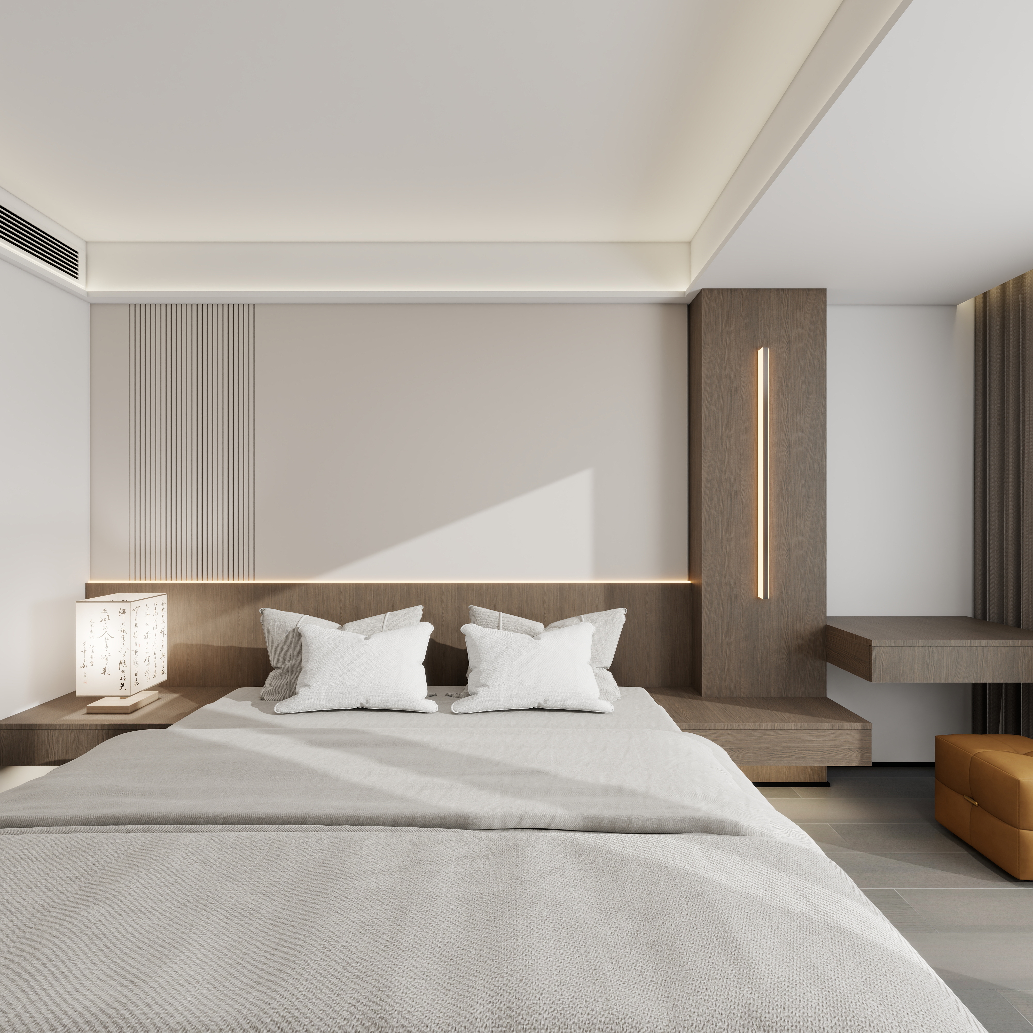 神马云在线-自建房。复式二层睡房4装修效果图第4张