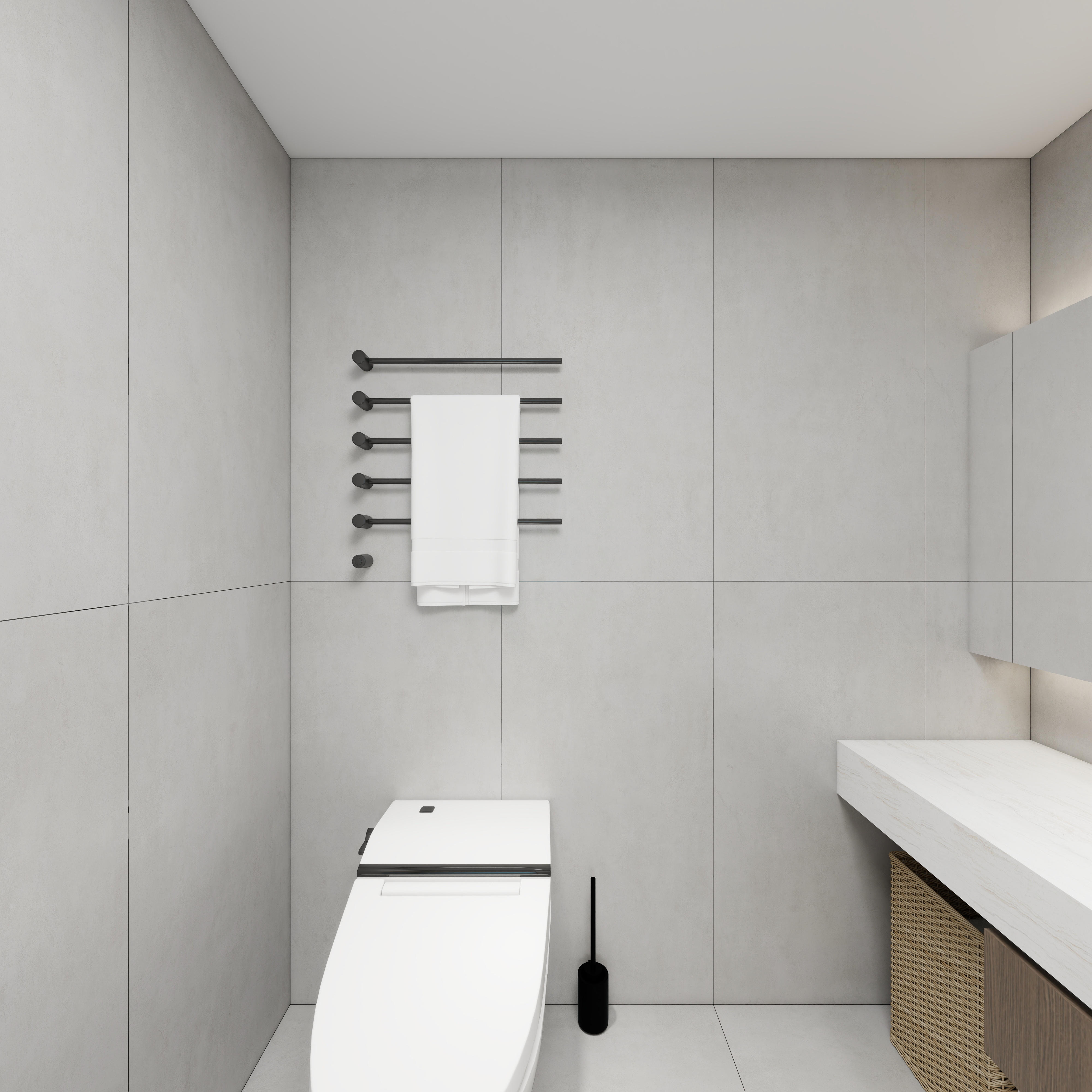 神马云在线-自建房。复式一层睡房卫生间装修效果图第3张