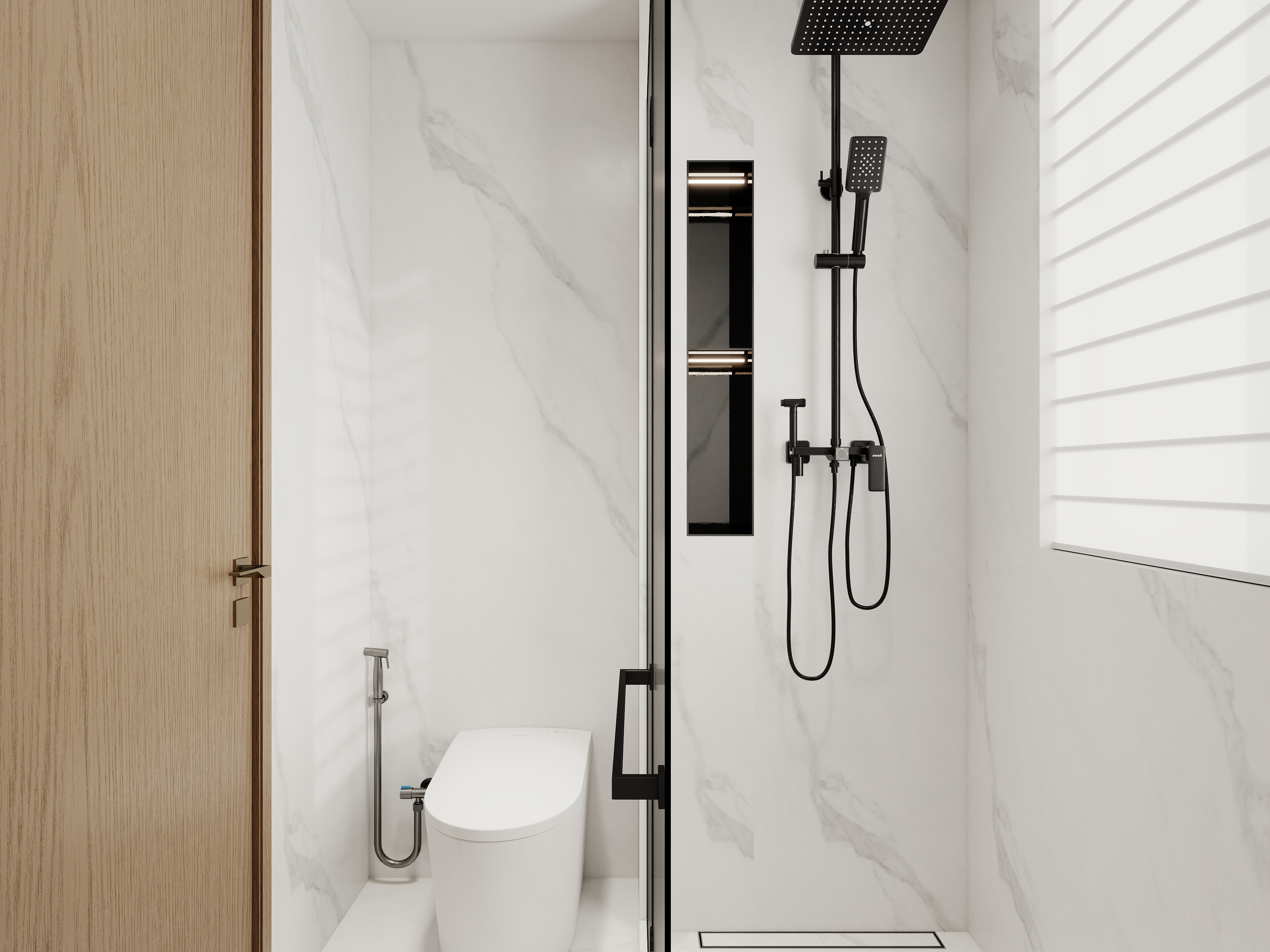 陈辉-现代简约108㎡3室装修效果图