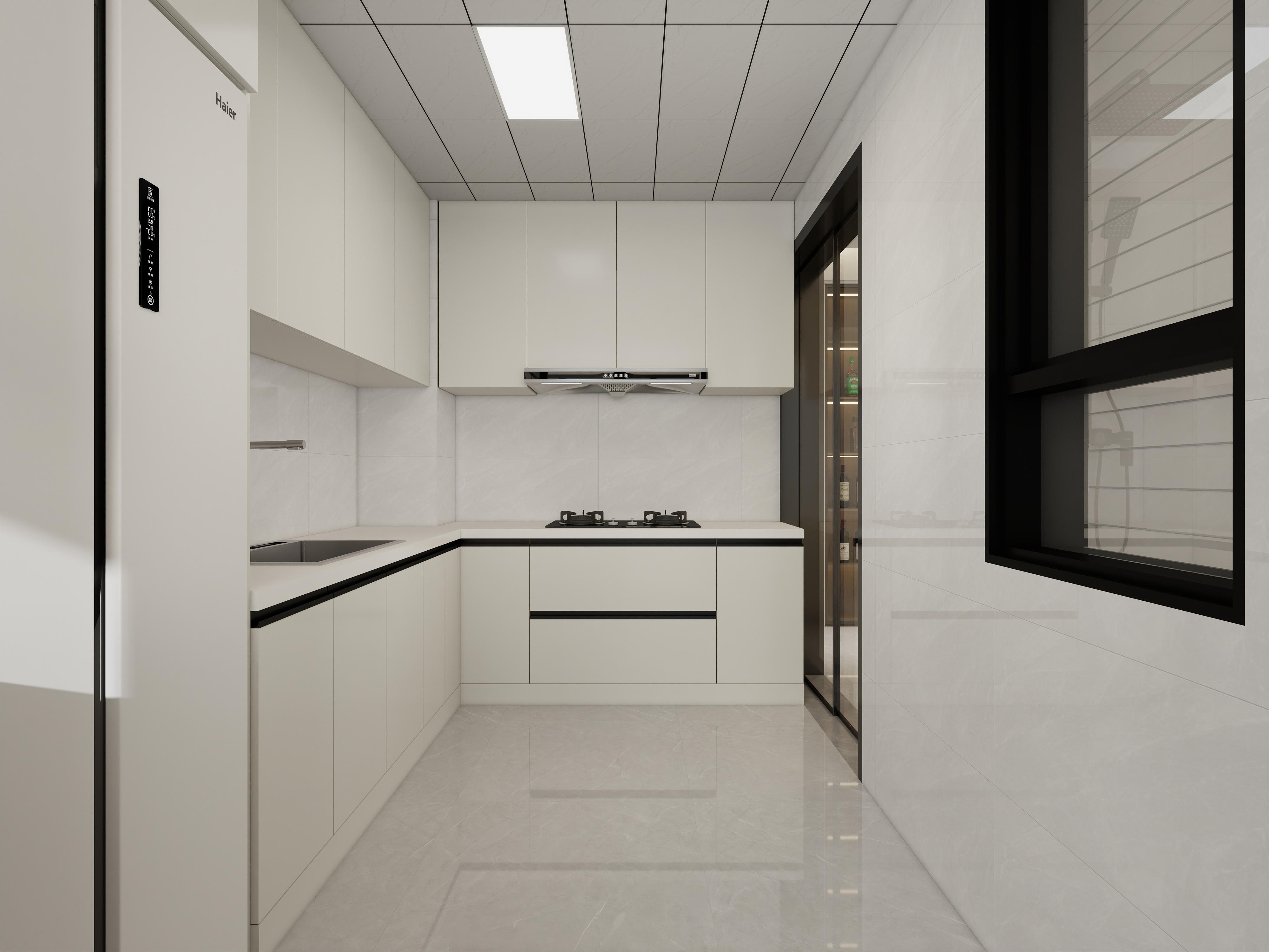 星空设计500一套-现代简约101㎡3室装修效果图