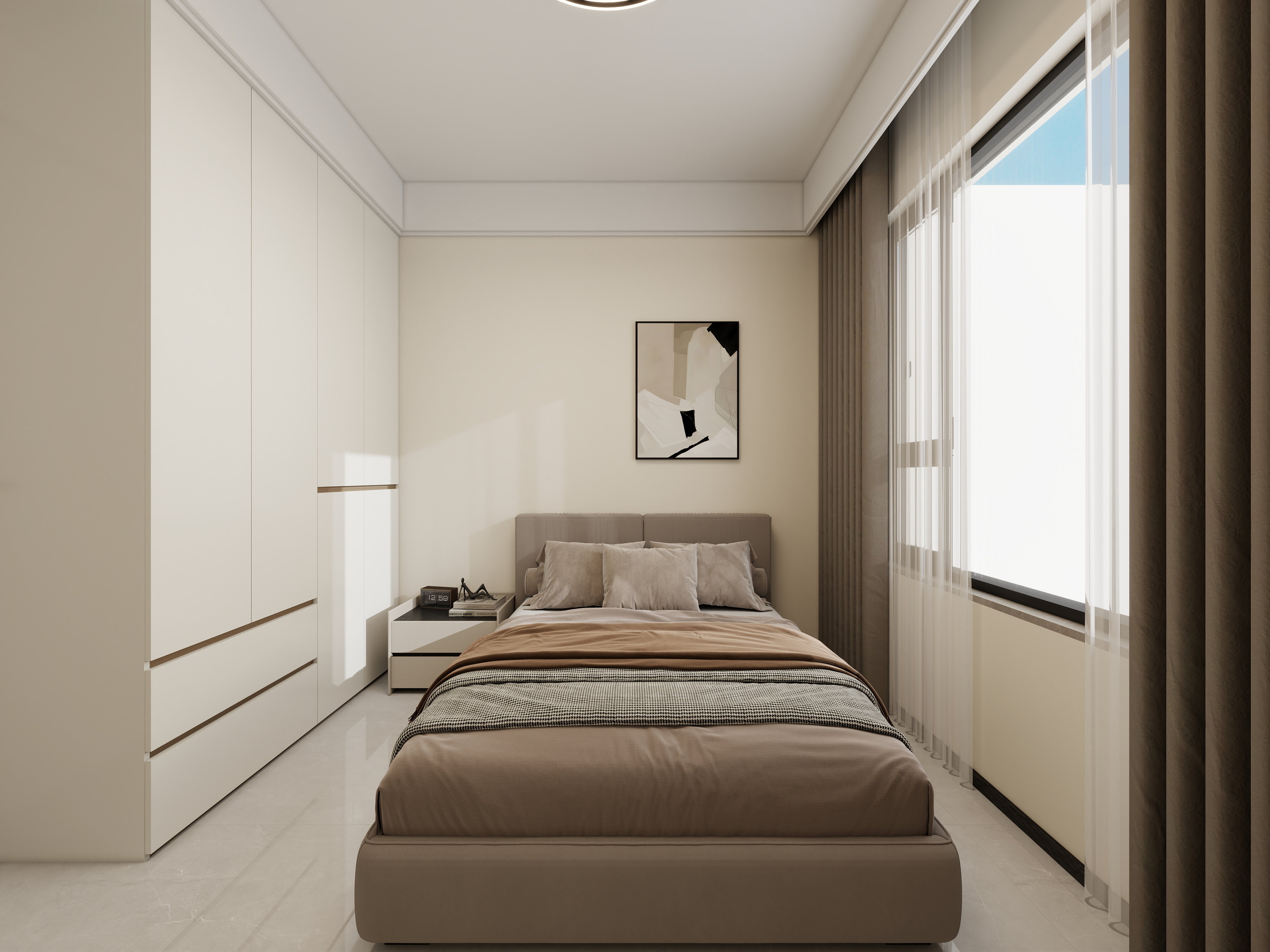 星空设计工作室design-现代简约101㎡3室装修效果图