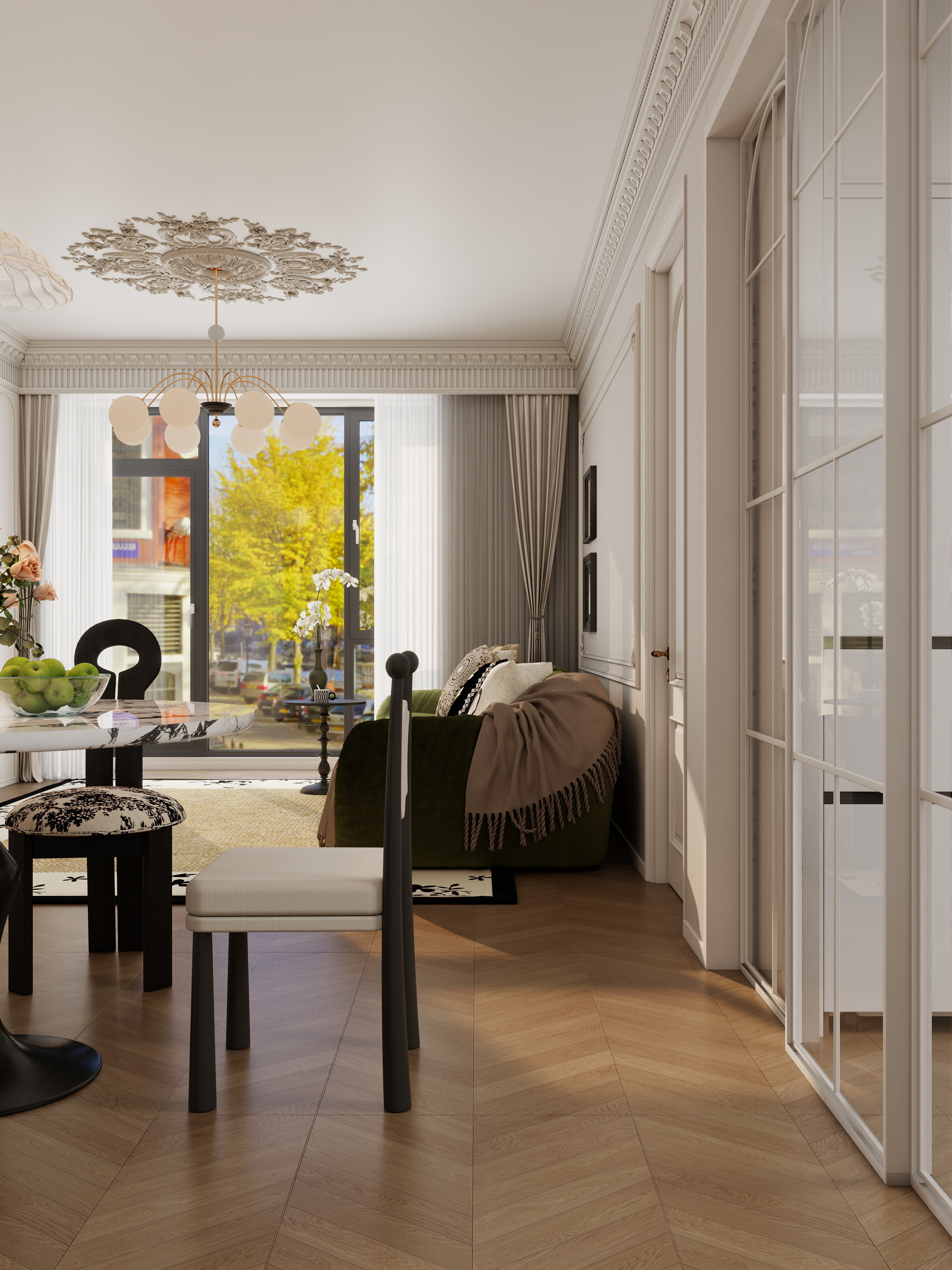 略略略tKCf-小区房85㎡1室装修效果图