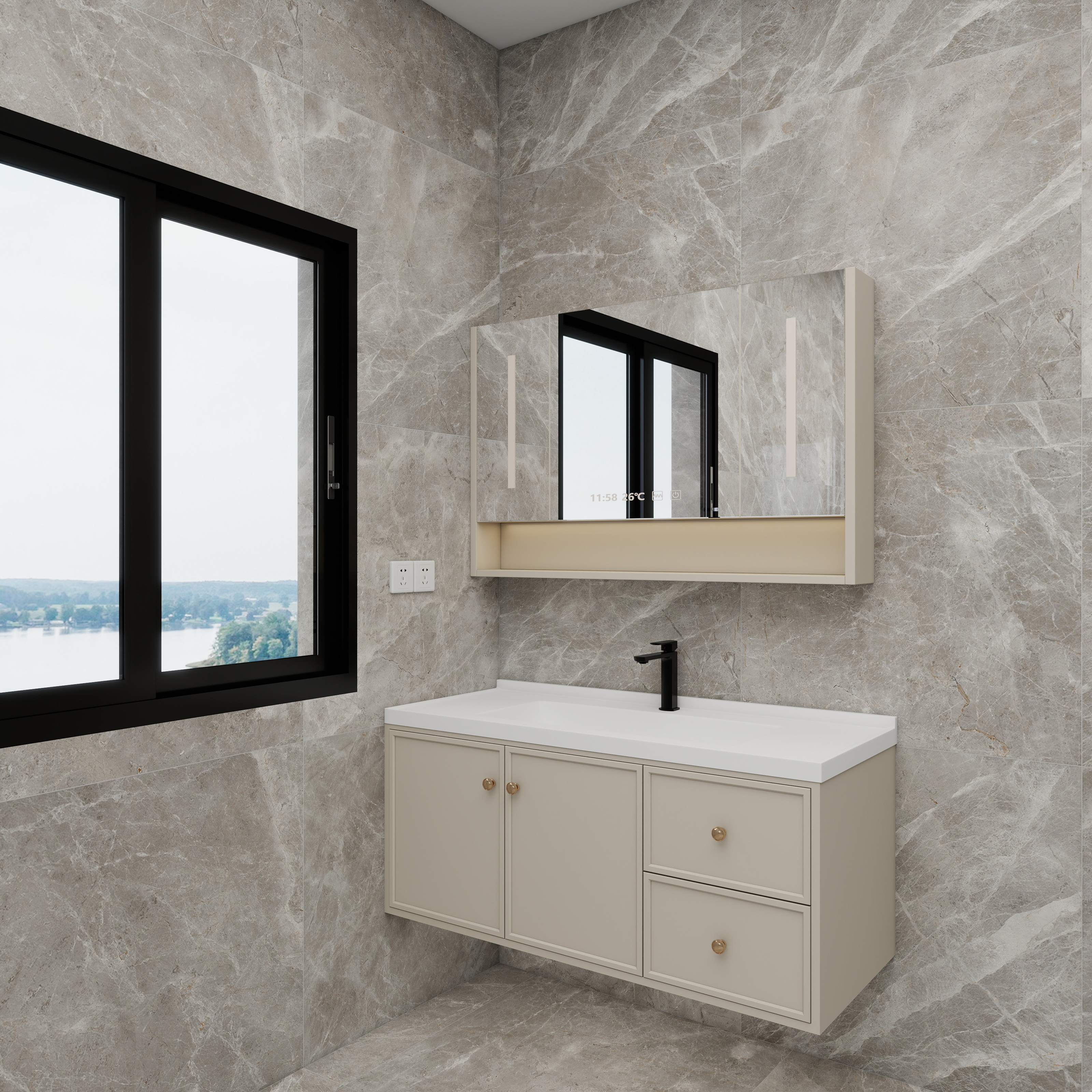 科派设计-浴室柜-装修设计方案