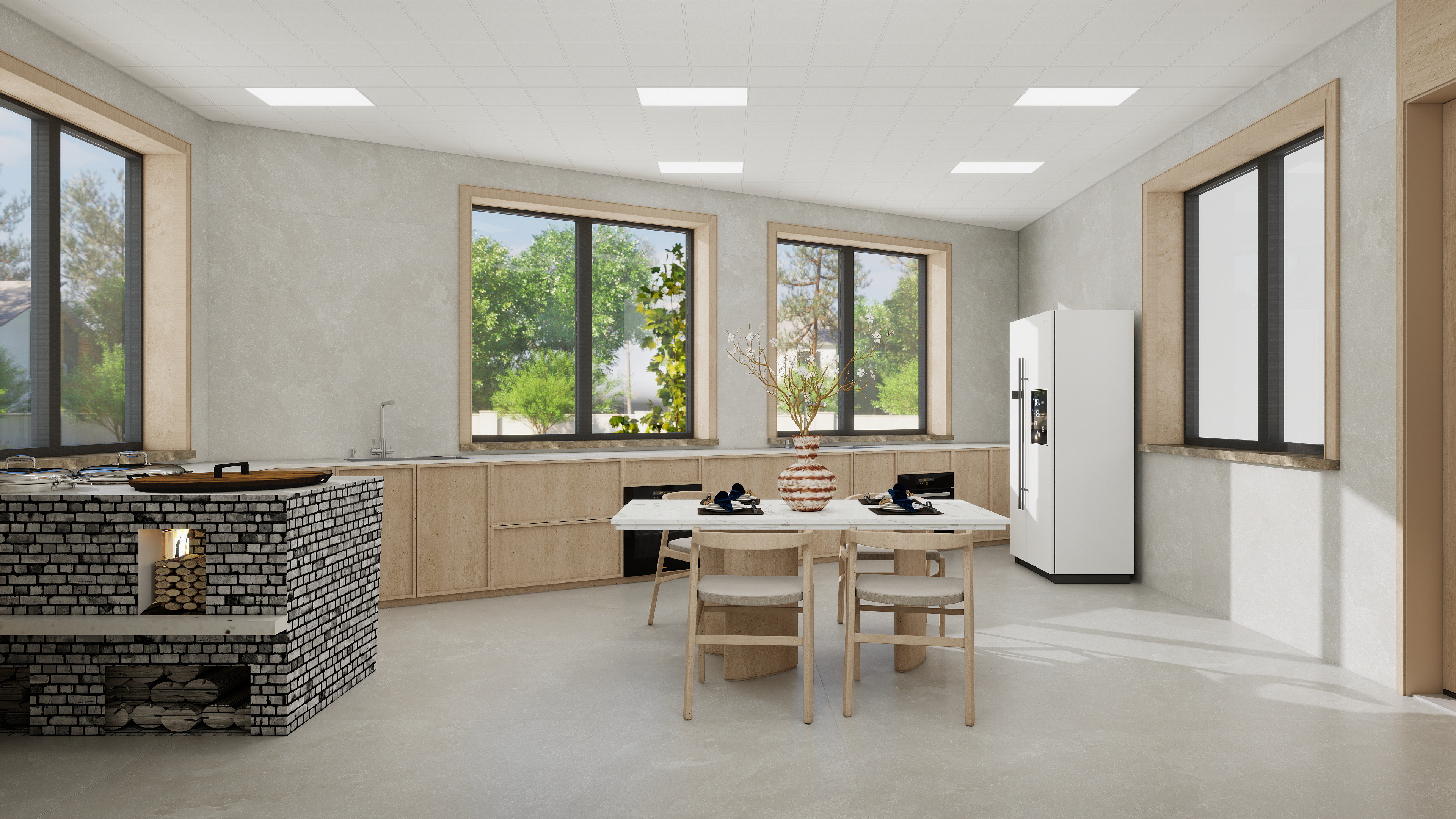 张煜强煜境设计-537平米简约宋氏中式自建别墅装修效果图