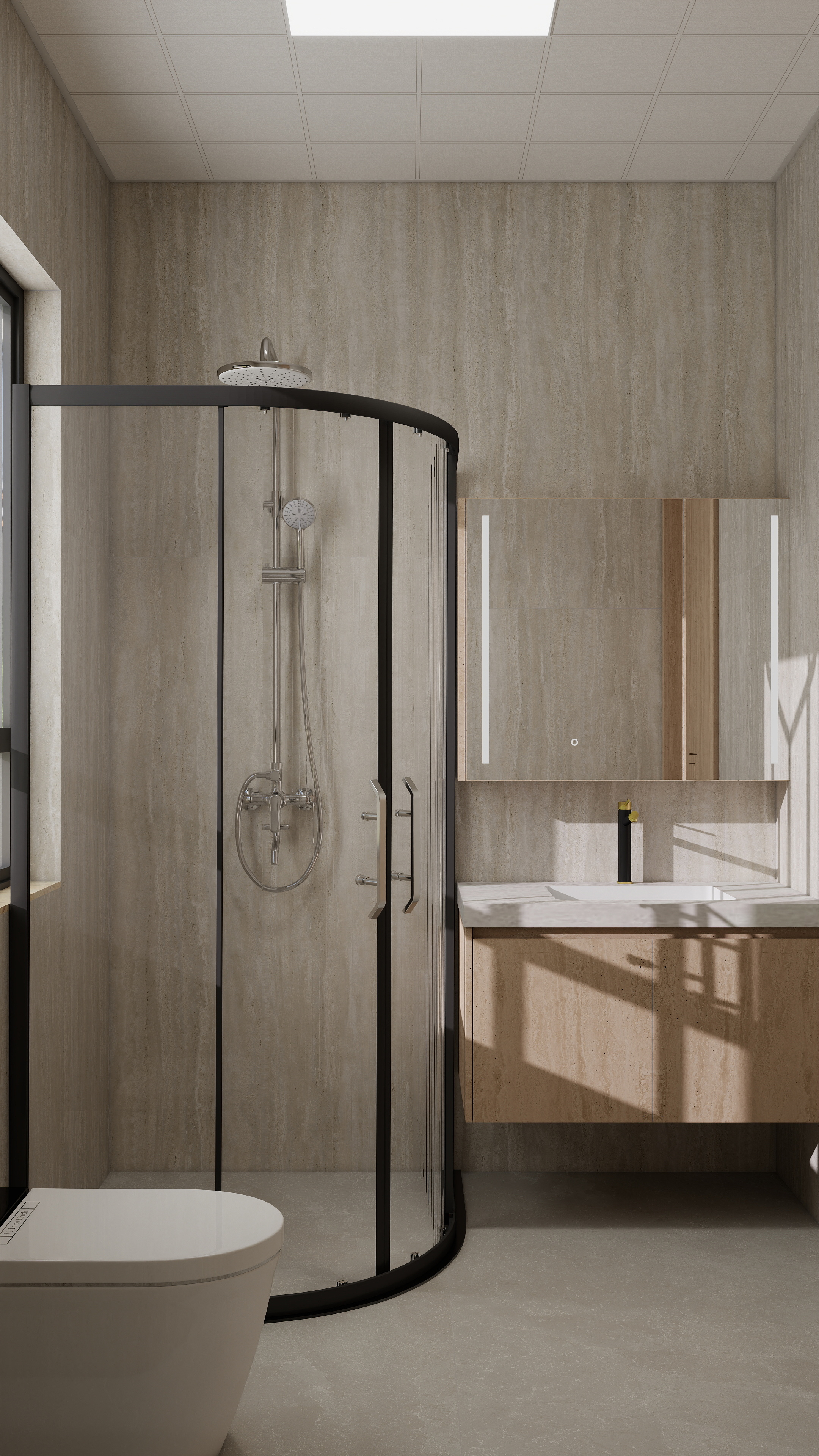 张煜强煜境设计-537平米简约宋氏中式自建别墅装修效果图