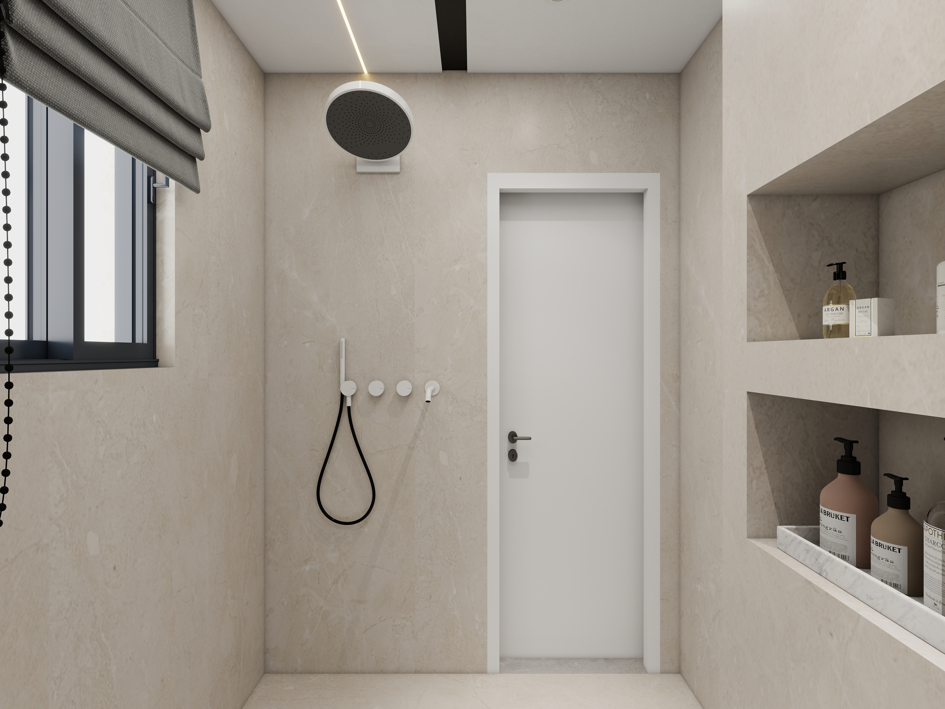 成爽-新疆乌鲁木齐绿景苑（87平方现代简约三居室）装修效果图