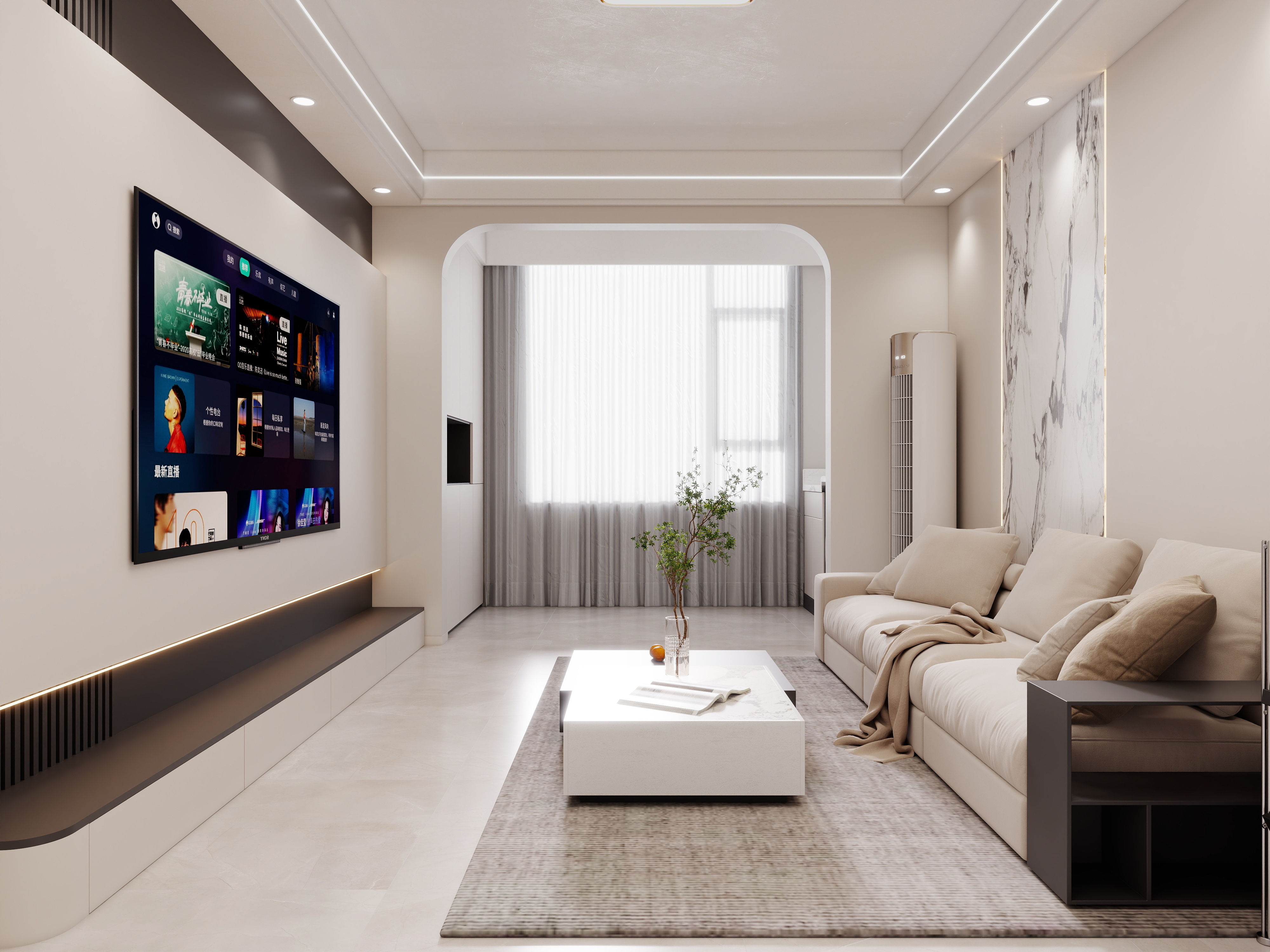 壹诺设计工作室-现代简约装修效果图