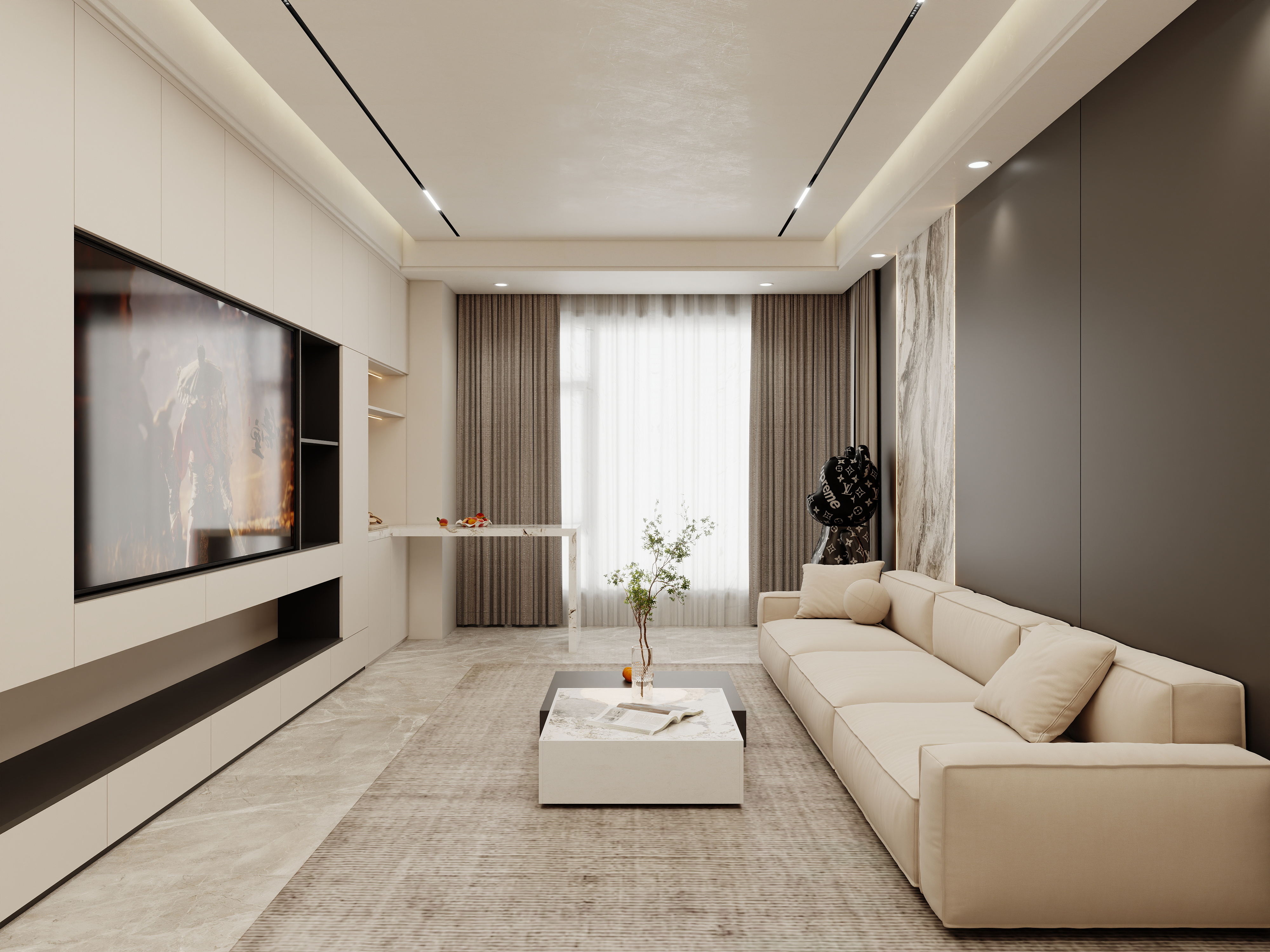 壹诺设计工作室-现代简约装修效果图