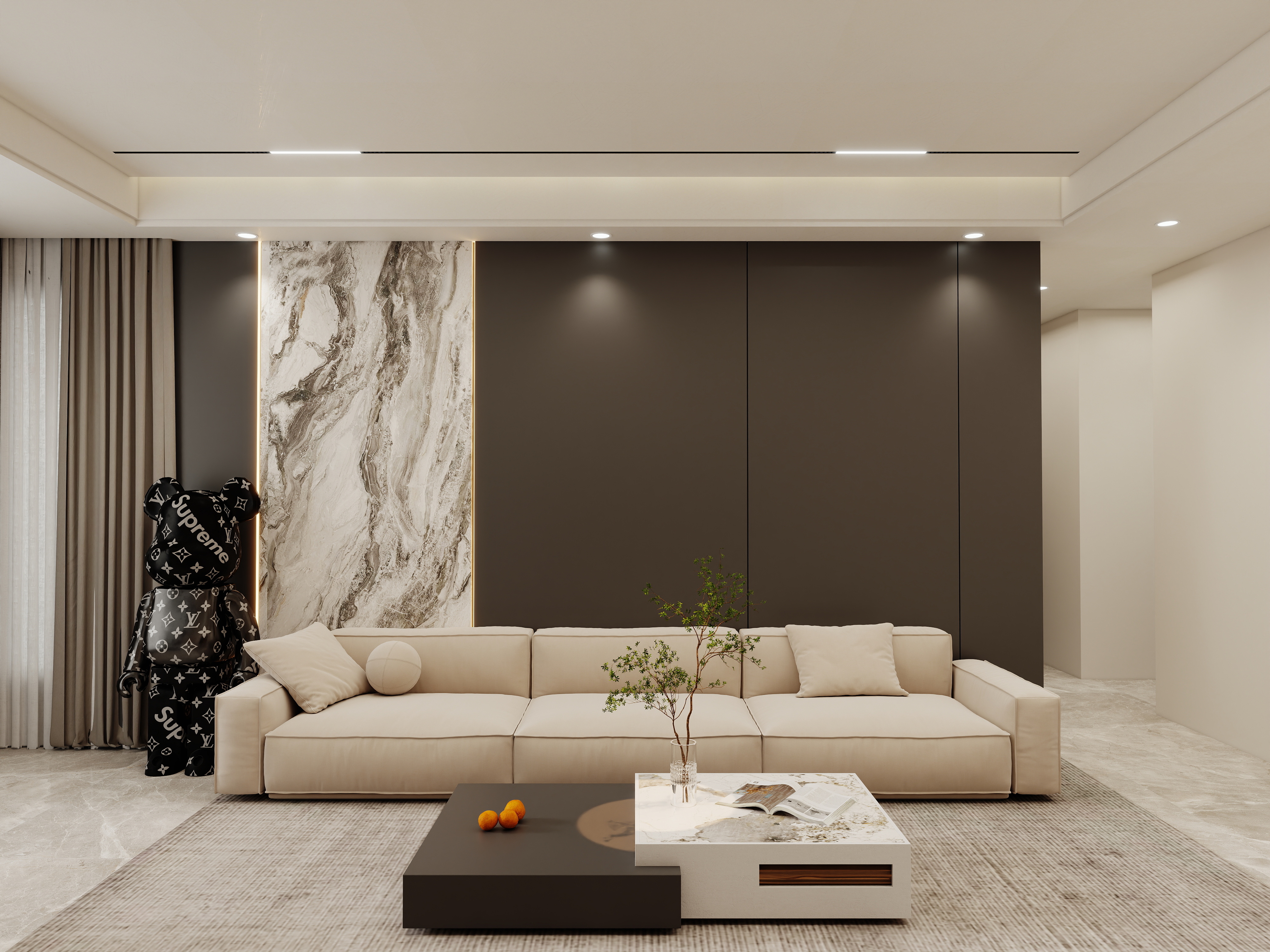 壹诺设计工作室-现代简约 装修效果图