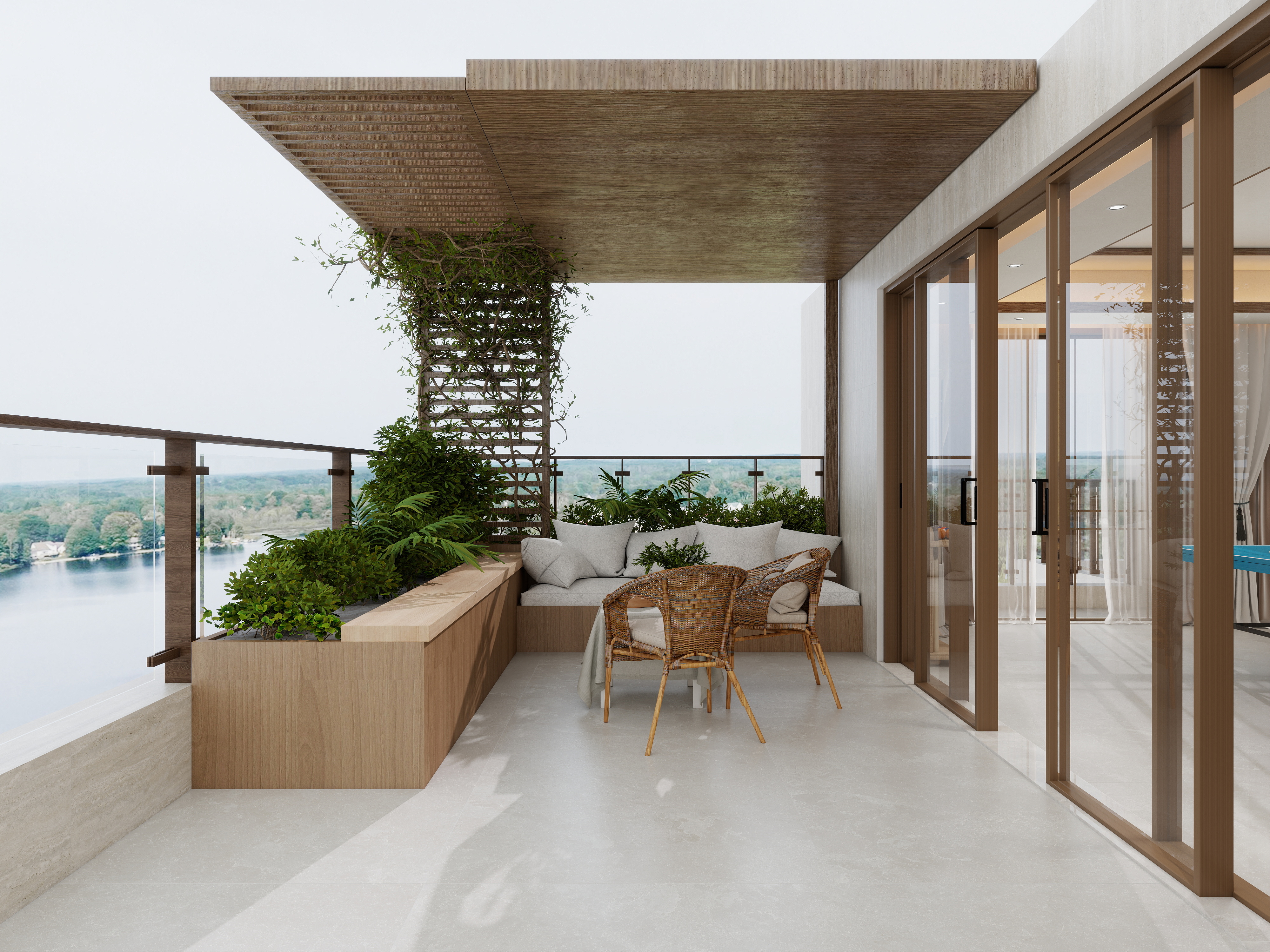 张煜强煜境设计-537平米简约宋氏中式自建别墅装修效果图