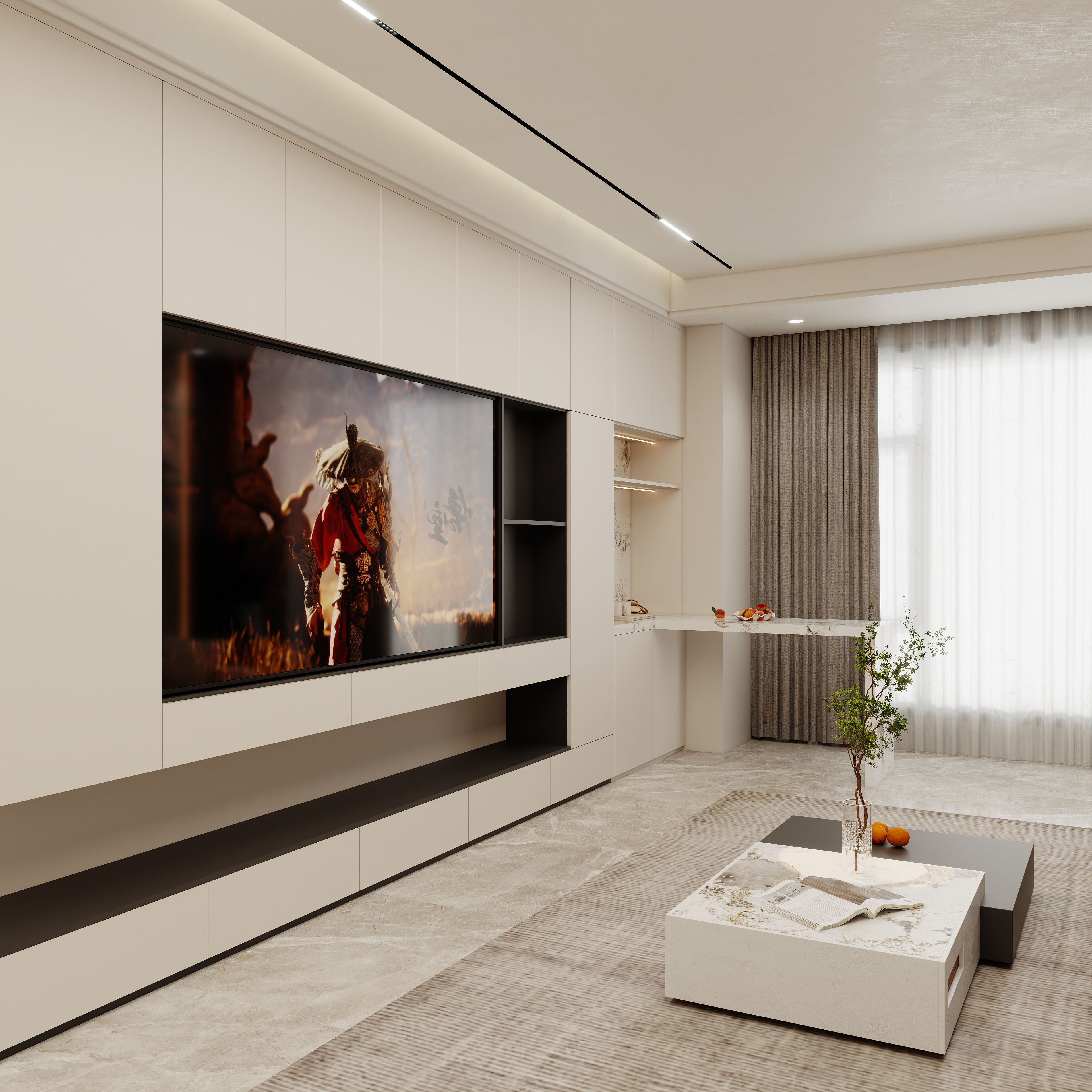 壹诺设计工作室-现代简约装修效果图