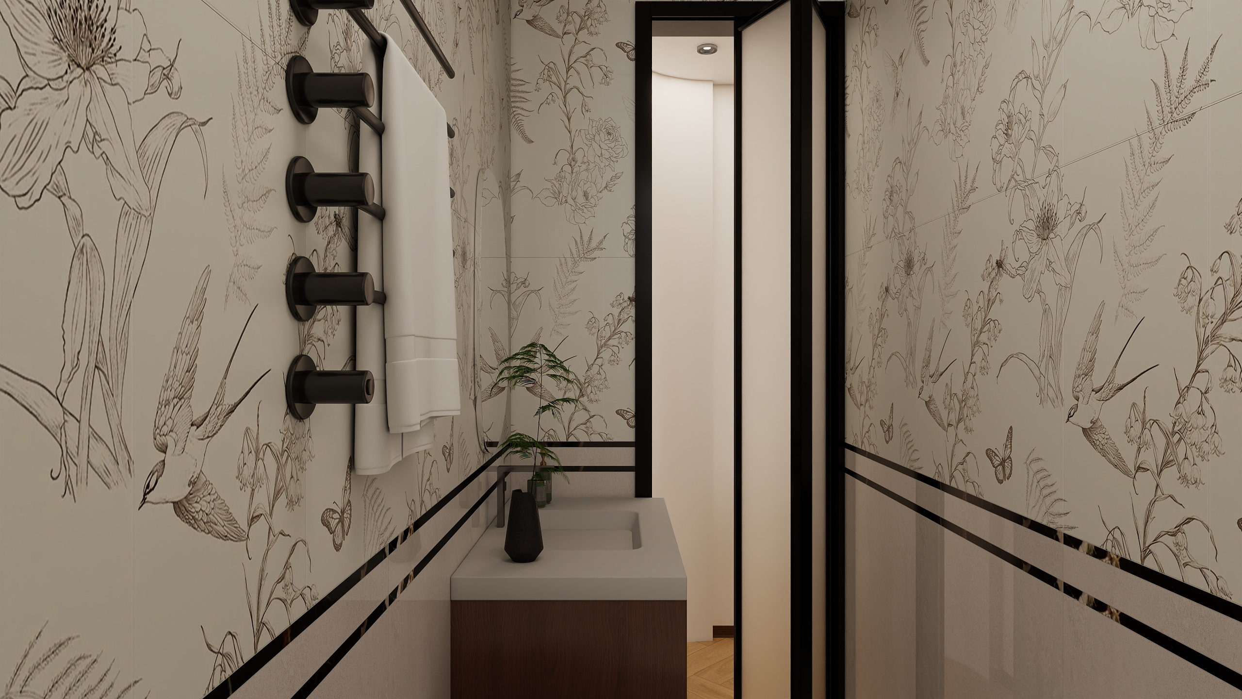 郭涛-老破小户改中古风装修效果图