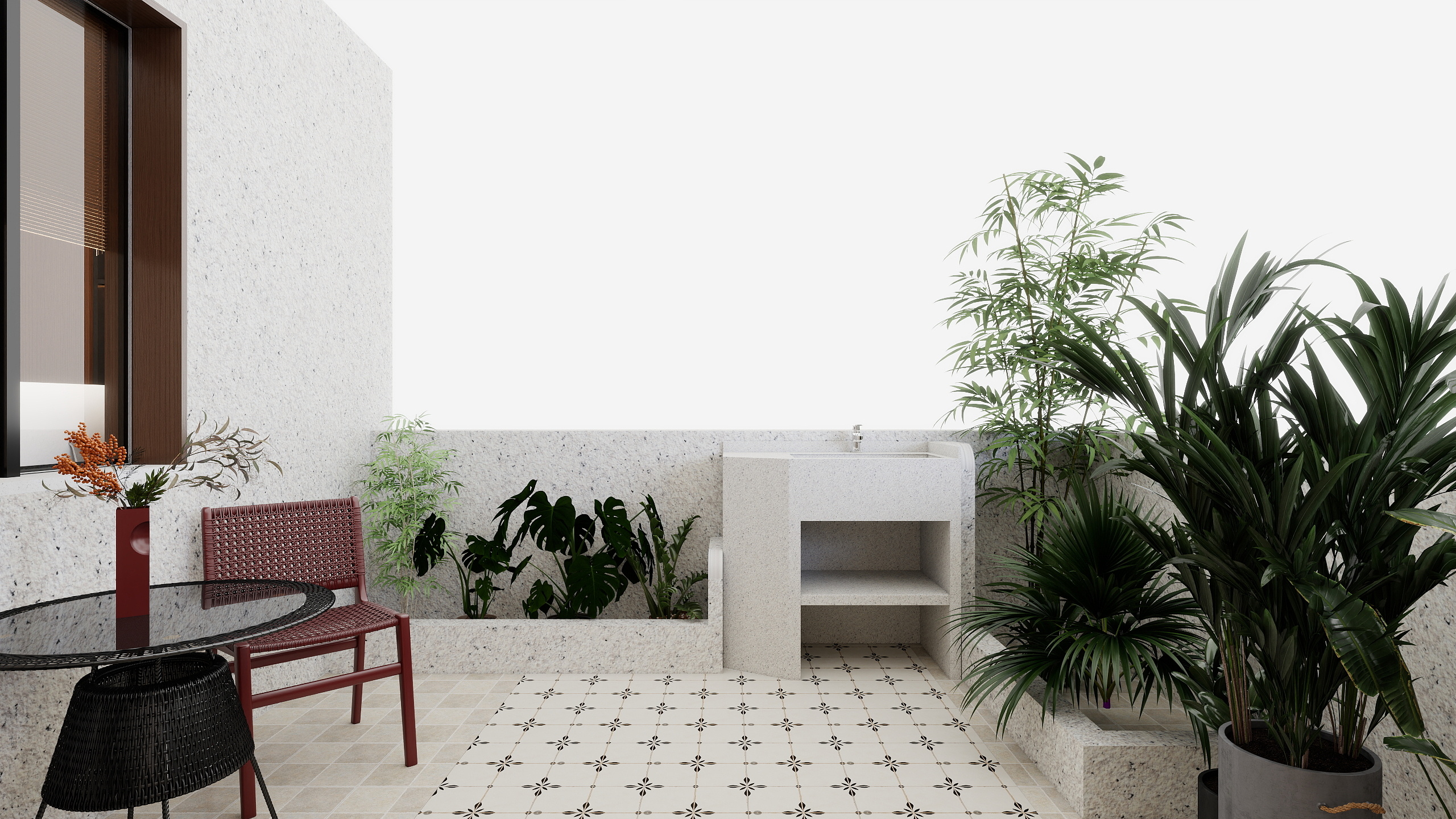 郭涛-老破小户改中古风装修效果图