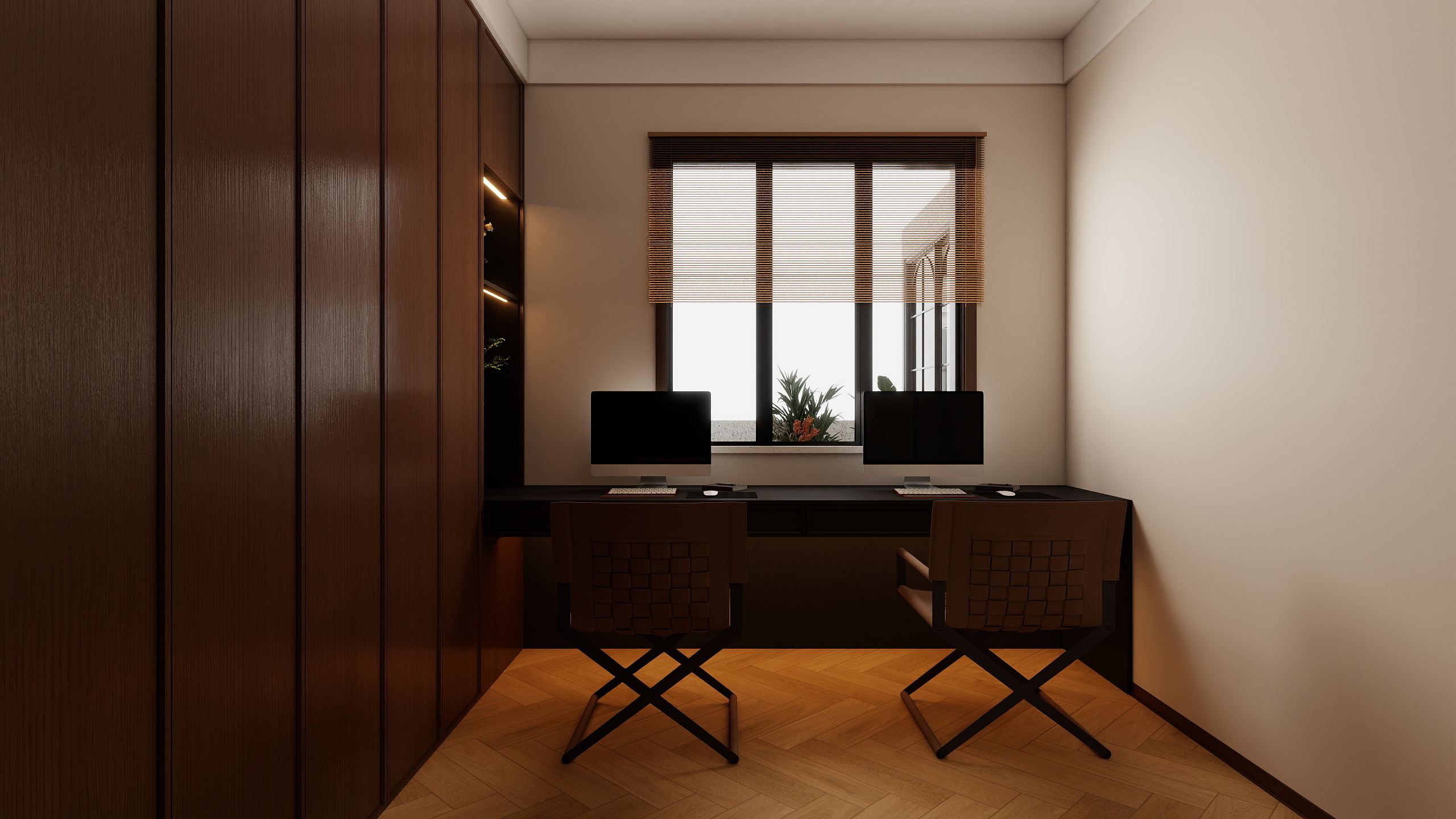 郭涛-老破小户改中古风装修效果图