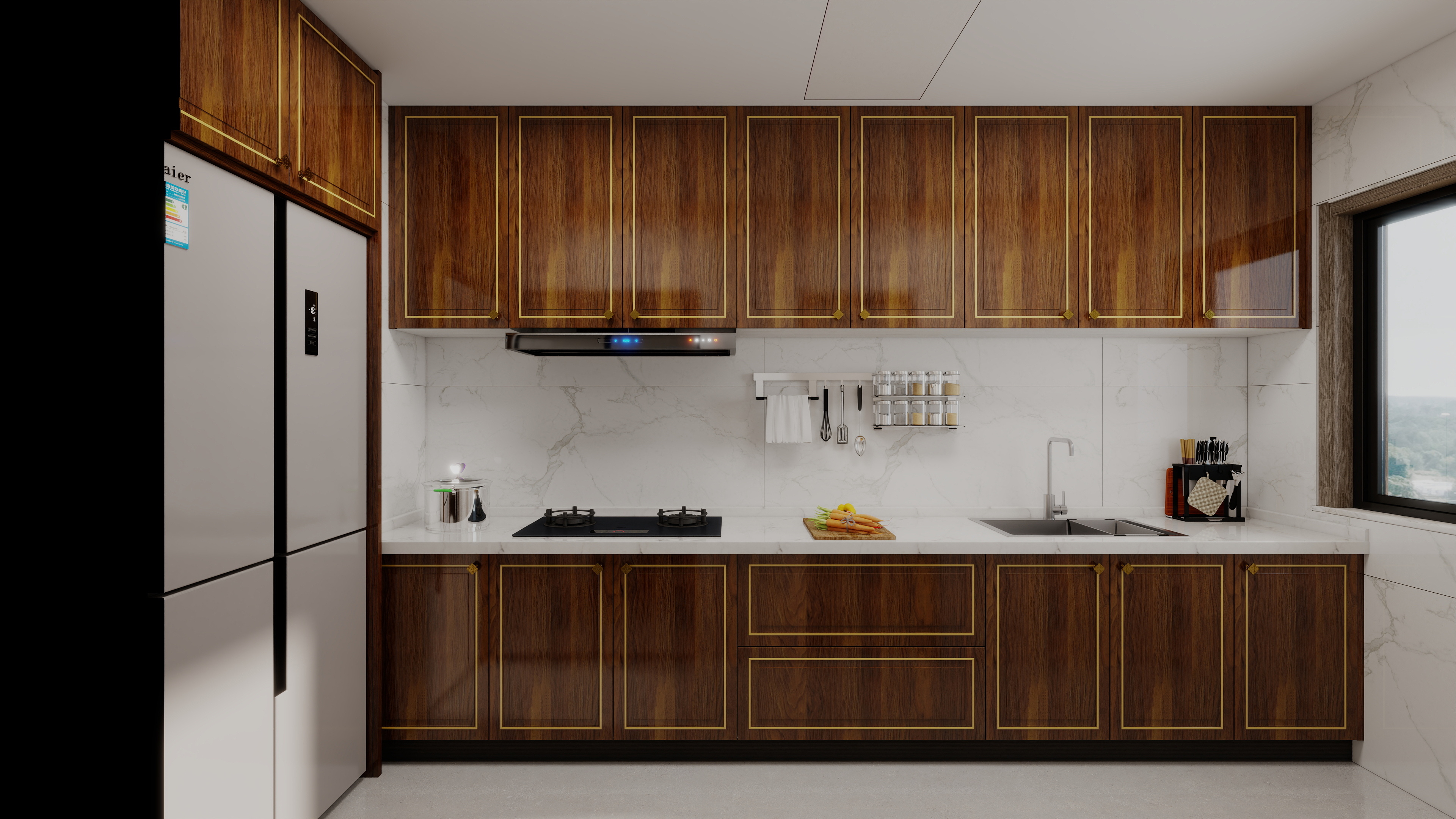 珈源工作室-杭州小区新中式装修效果图