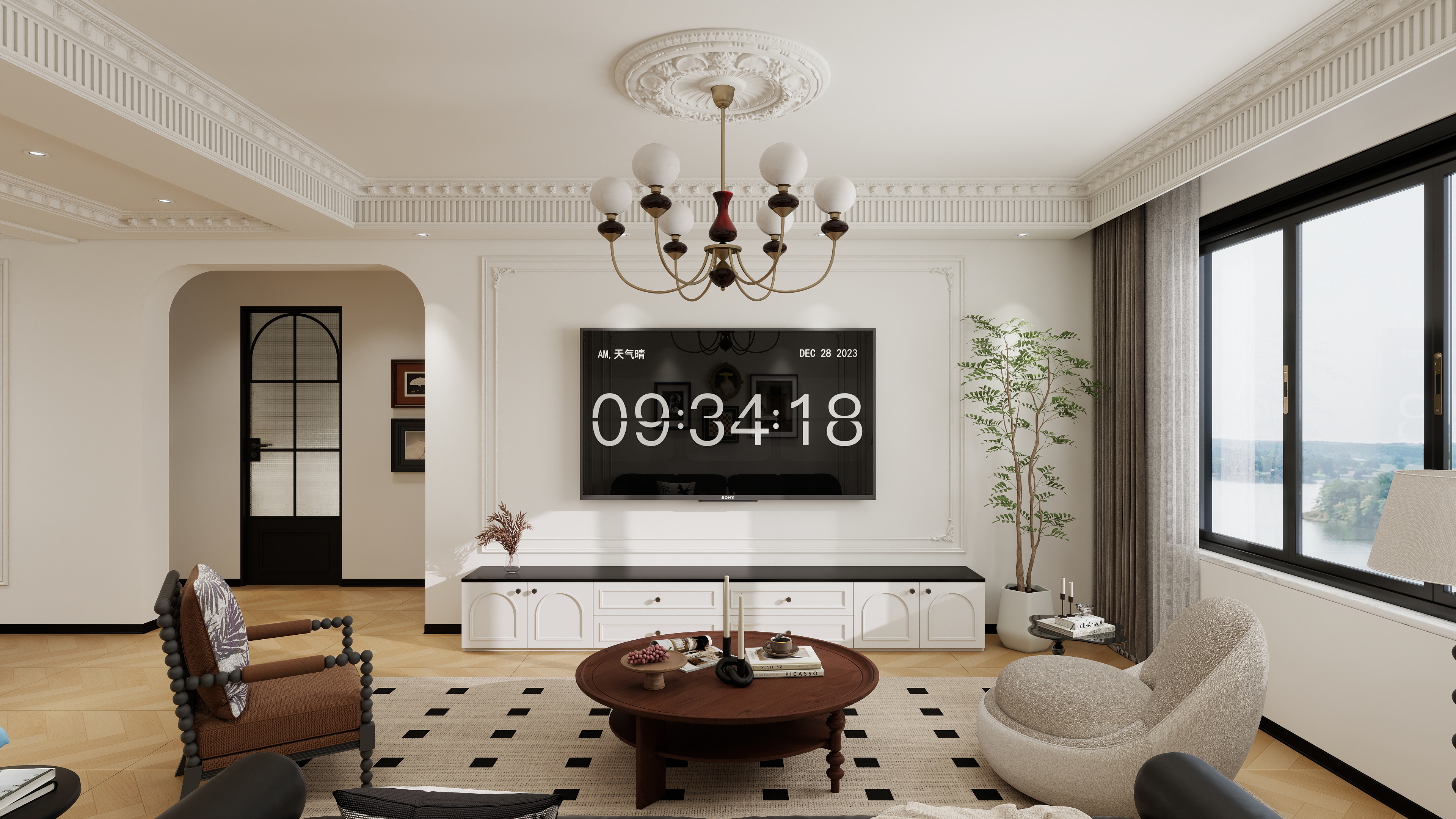 DXIN......-88㎡2室装修效果图