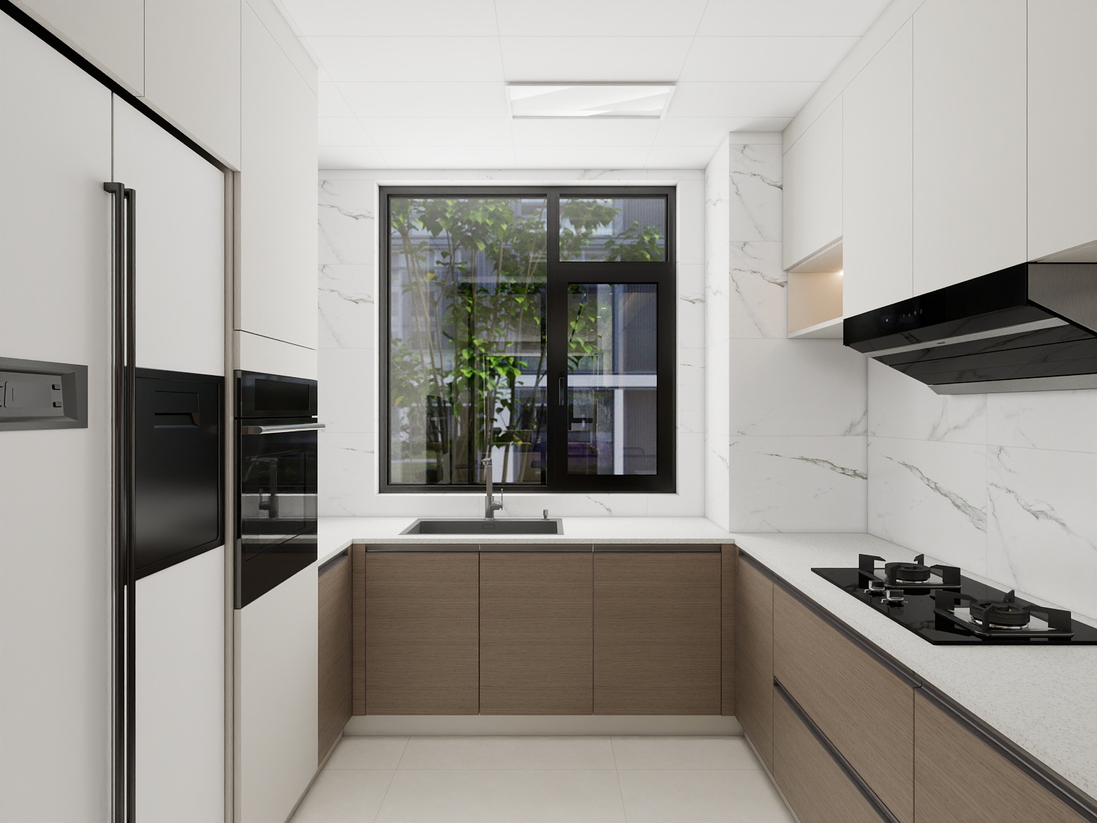 暴走布朗熊-三室平层家装装修效果图